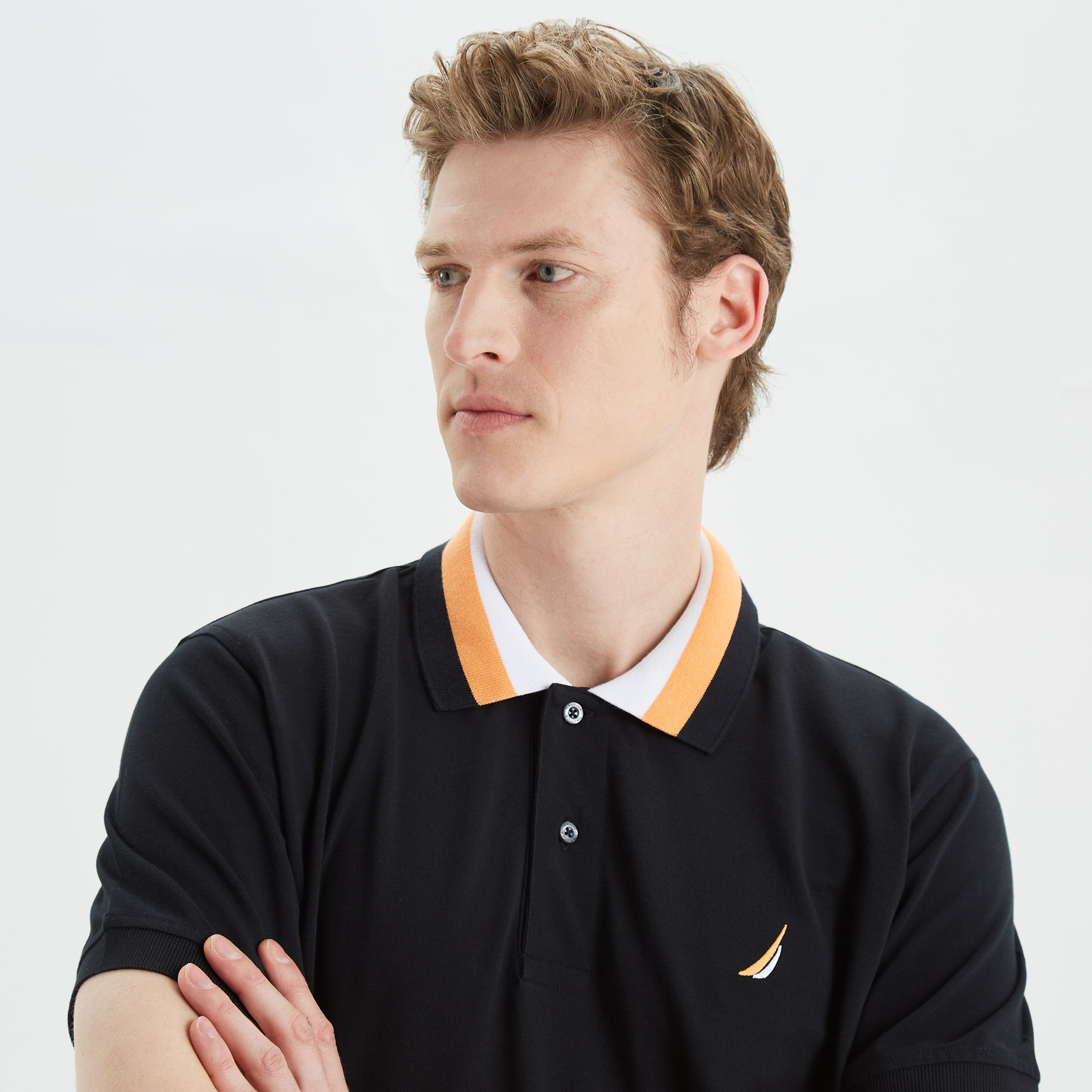 Nautica Erkek Siyah Classic Fit Kısa Kollu Polo