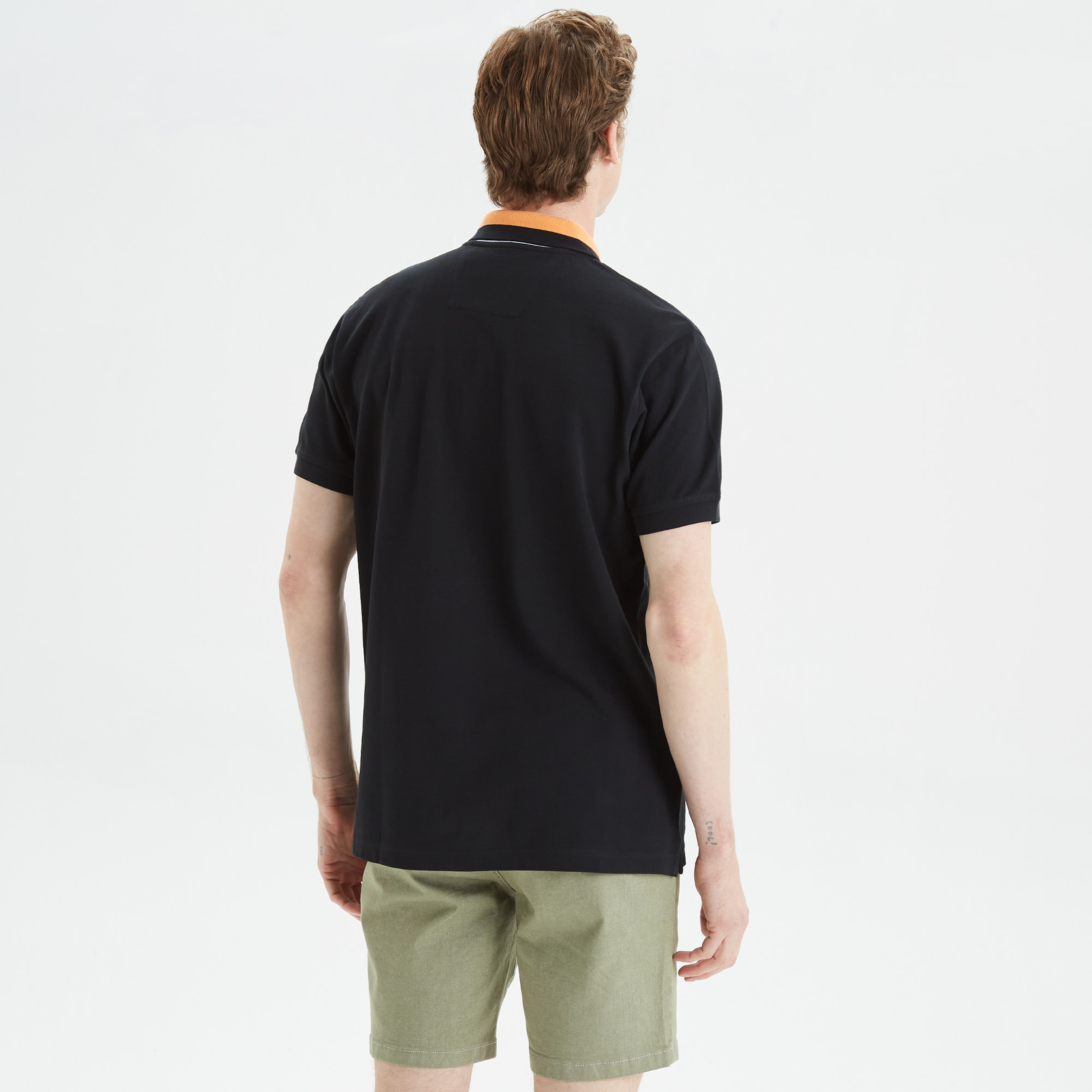 Nautica Erkek Siyah Classic Fit Kısa Kollu Polo