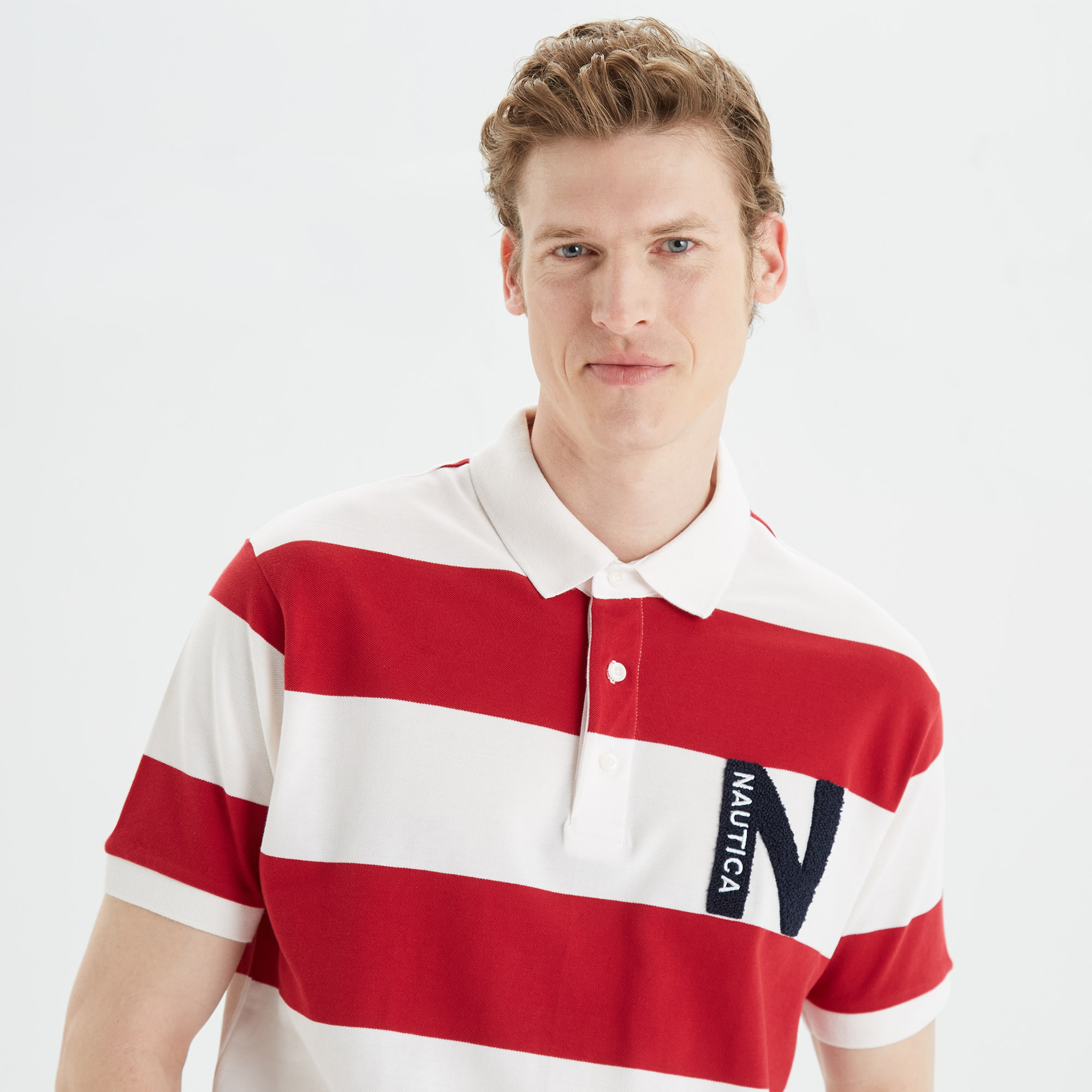 Nautica Erkek Kırmızı Classic Fit Kısa Kollu Polo