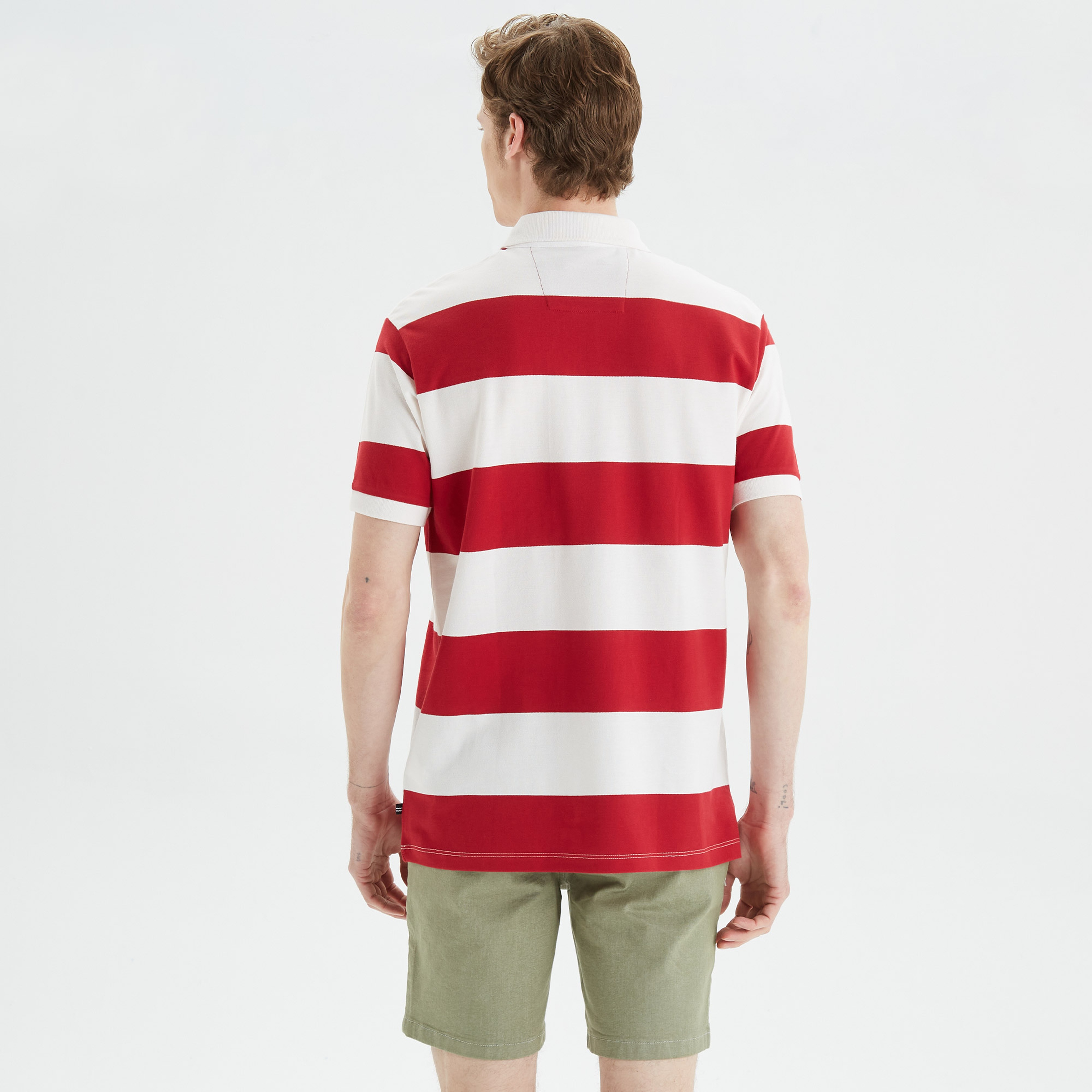 Nautica Erkek Kırmızı Classic Fit Kısa Kollu Polo