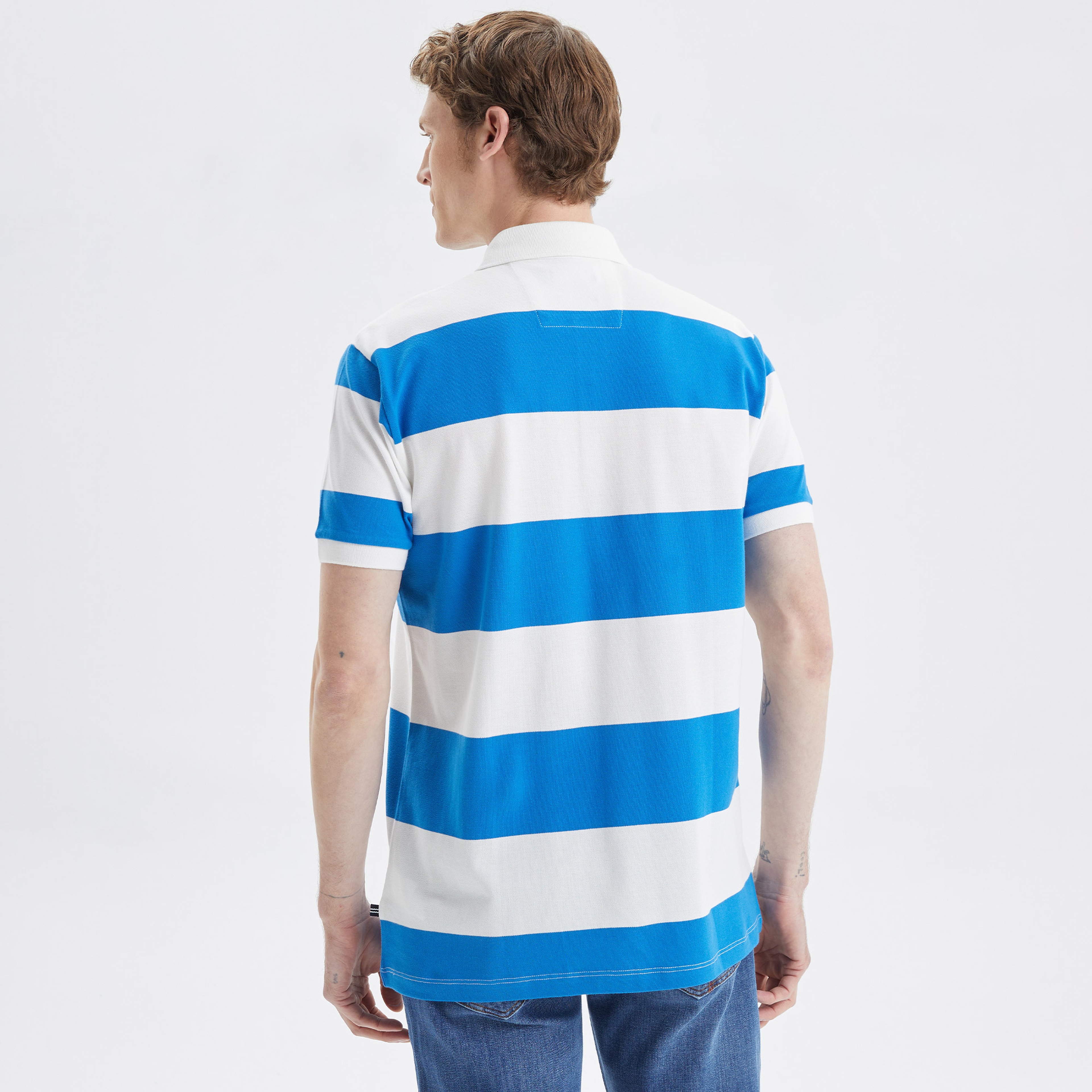 Nautica Erkek Mavi Classic Fit Kısa Kollu Polo