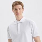 Nautica Erkek Beyaz Slim Fit Kısa Kollu Polo Yaka T-Shirt