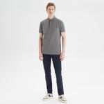 Nautica Erkek Gri Slim Fit Kısa Kollu Polo
