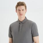 Nautica Erkek Gri Slim Fit Kısa Kollu Polo