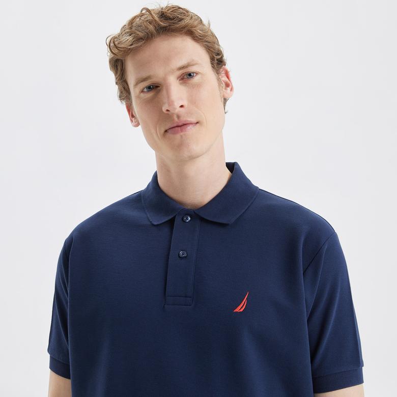 Nautica Erkek Lacivert Classic Fit Kısa Kollu Polo Yaka T-Shirt