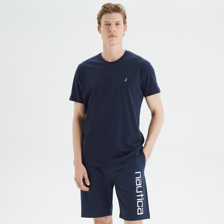 Nautica Erkek Lacivert Standart Fit T-Shirt