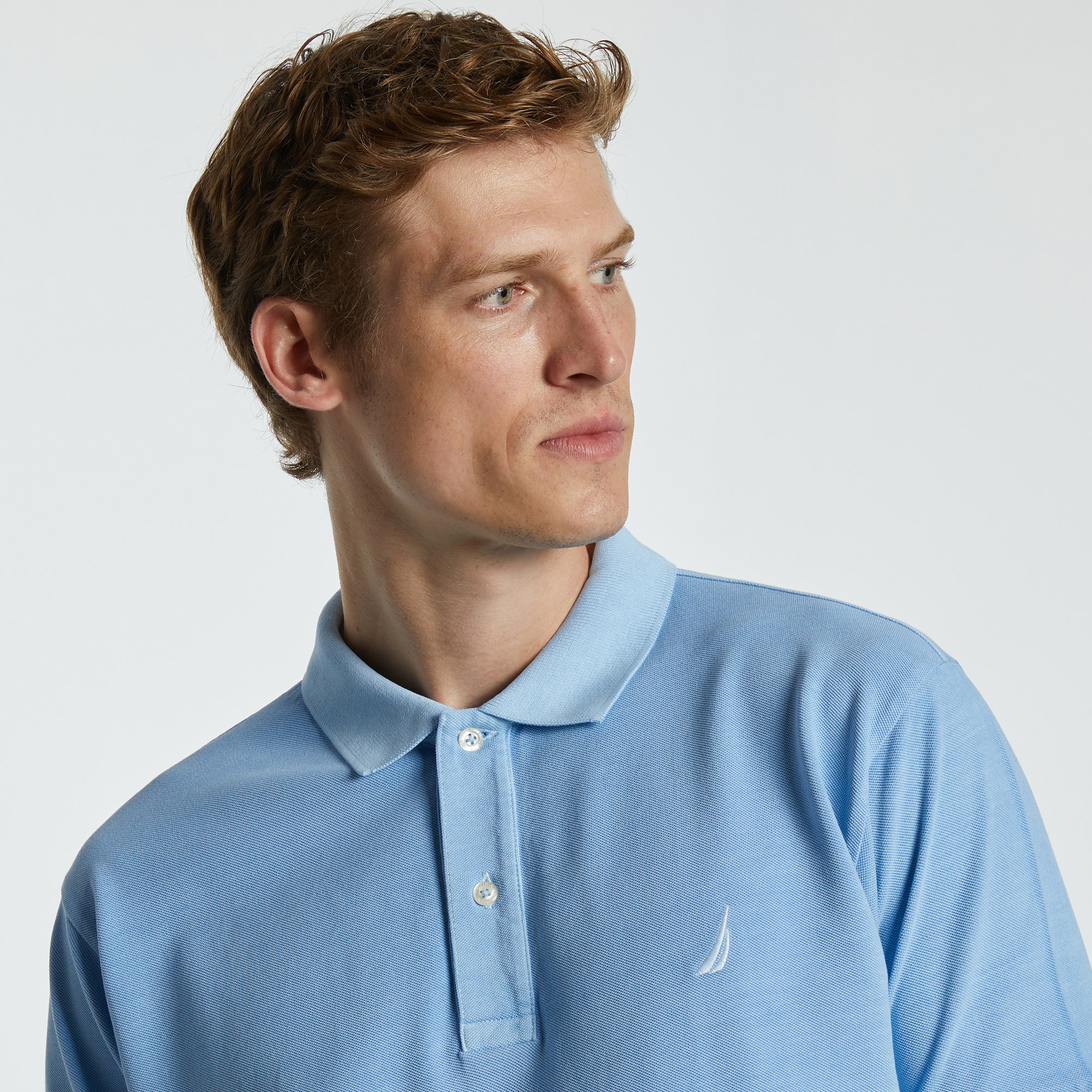 Nautica Erkek Mavi Classic Fit Kısa Kollu Polo