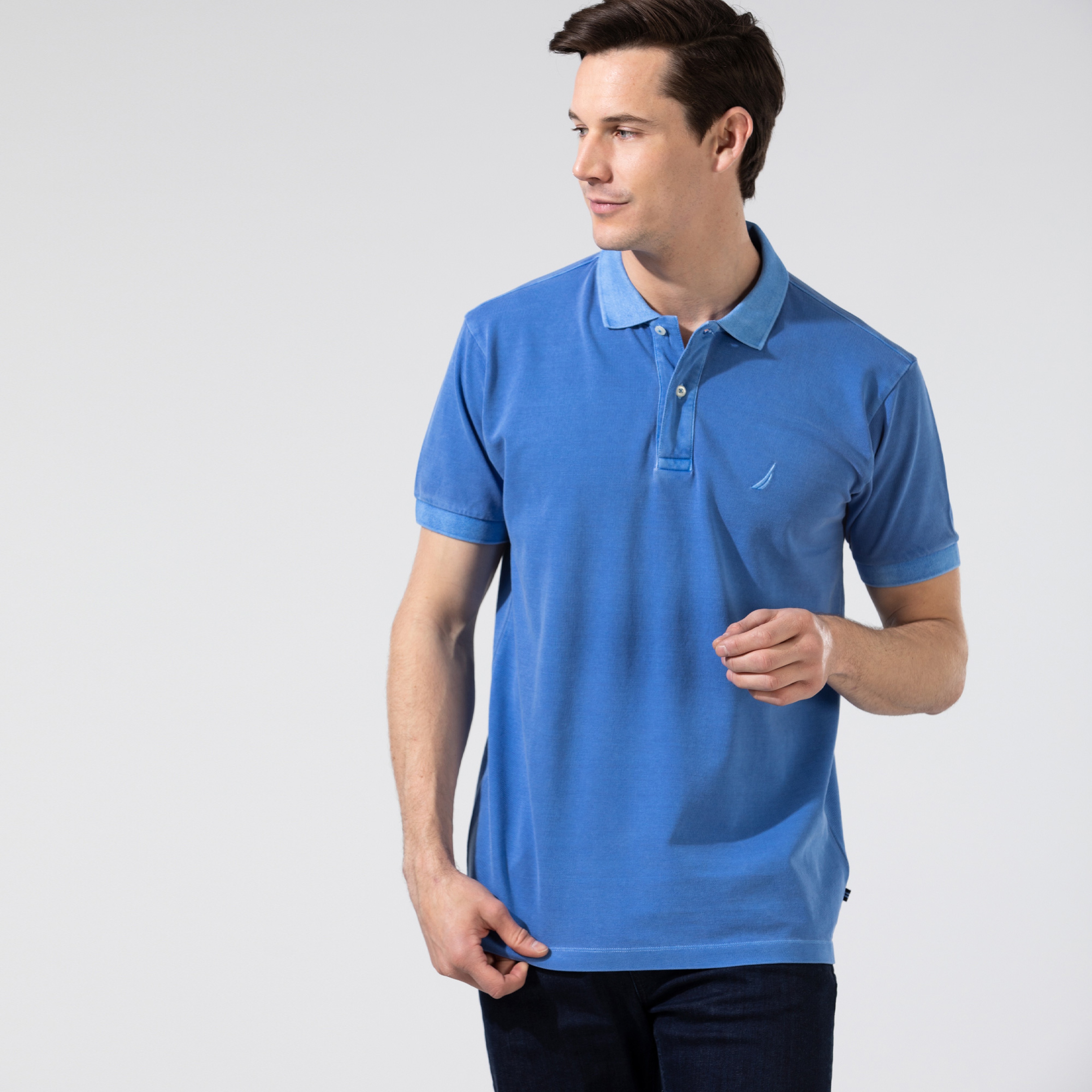 Nautica Erkek Classic Fit Mavi Polo