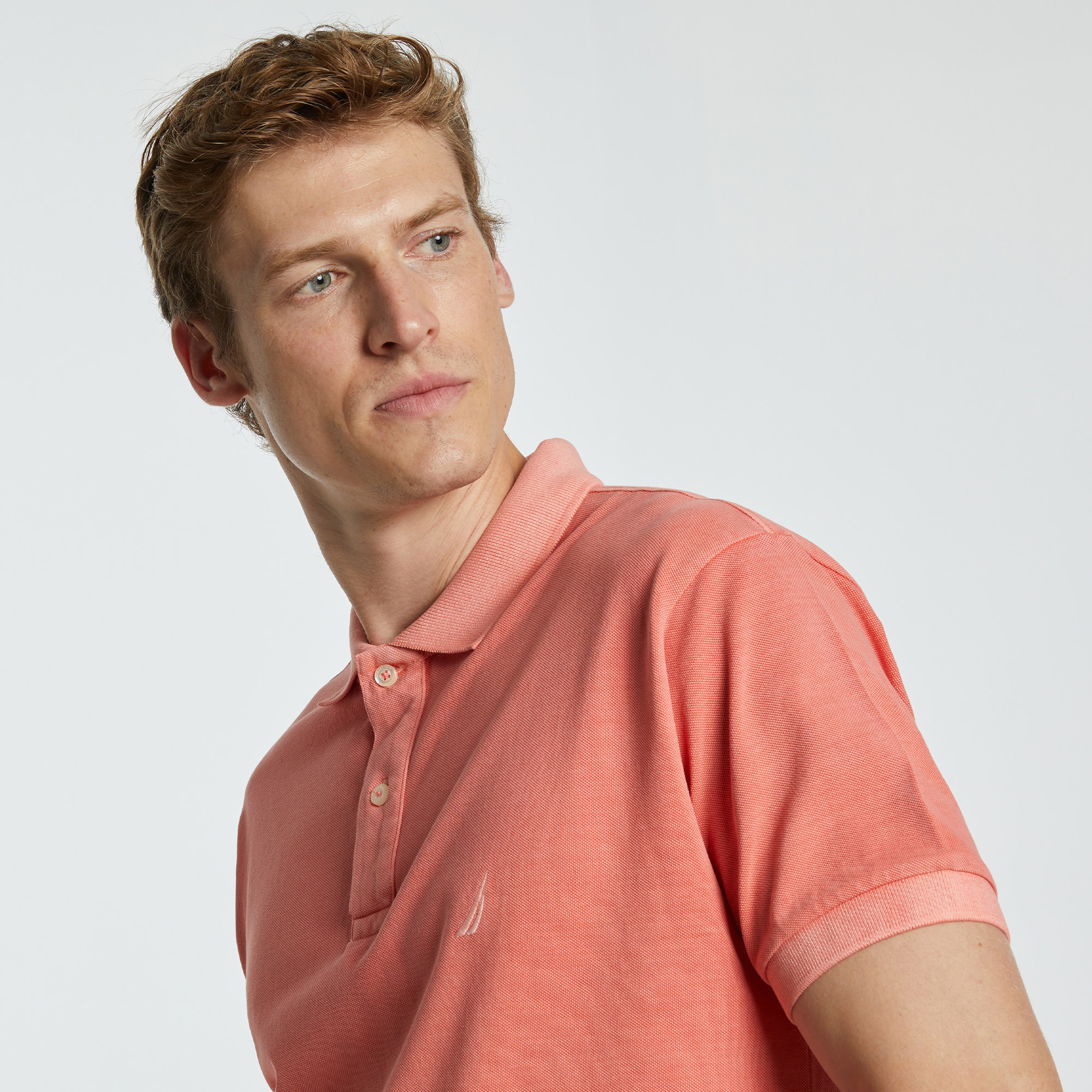 Nautica Classic Fit Erkek Turuncu Polo