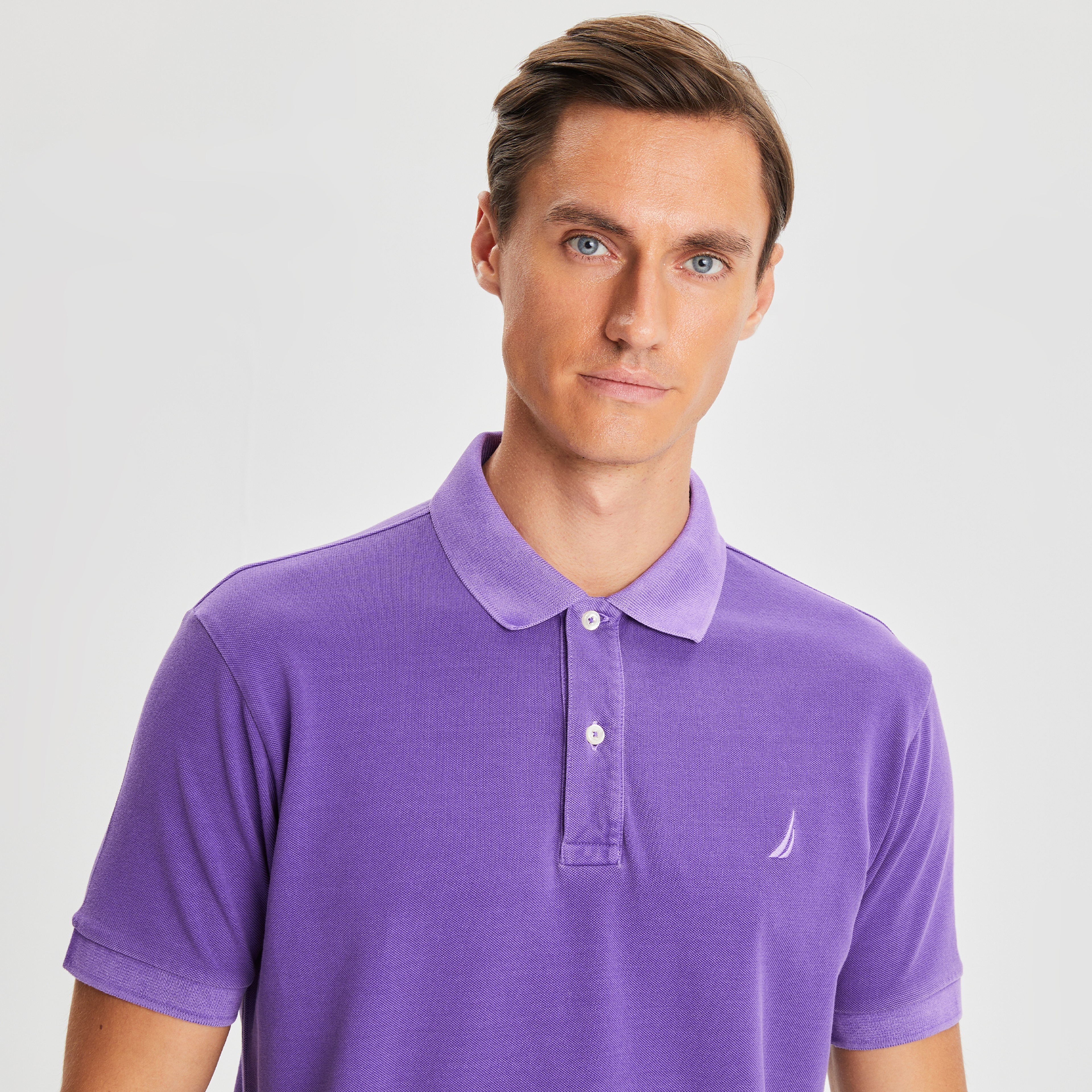 Nautica Erkek Classic Fit Mor Polo