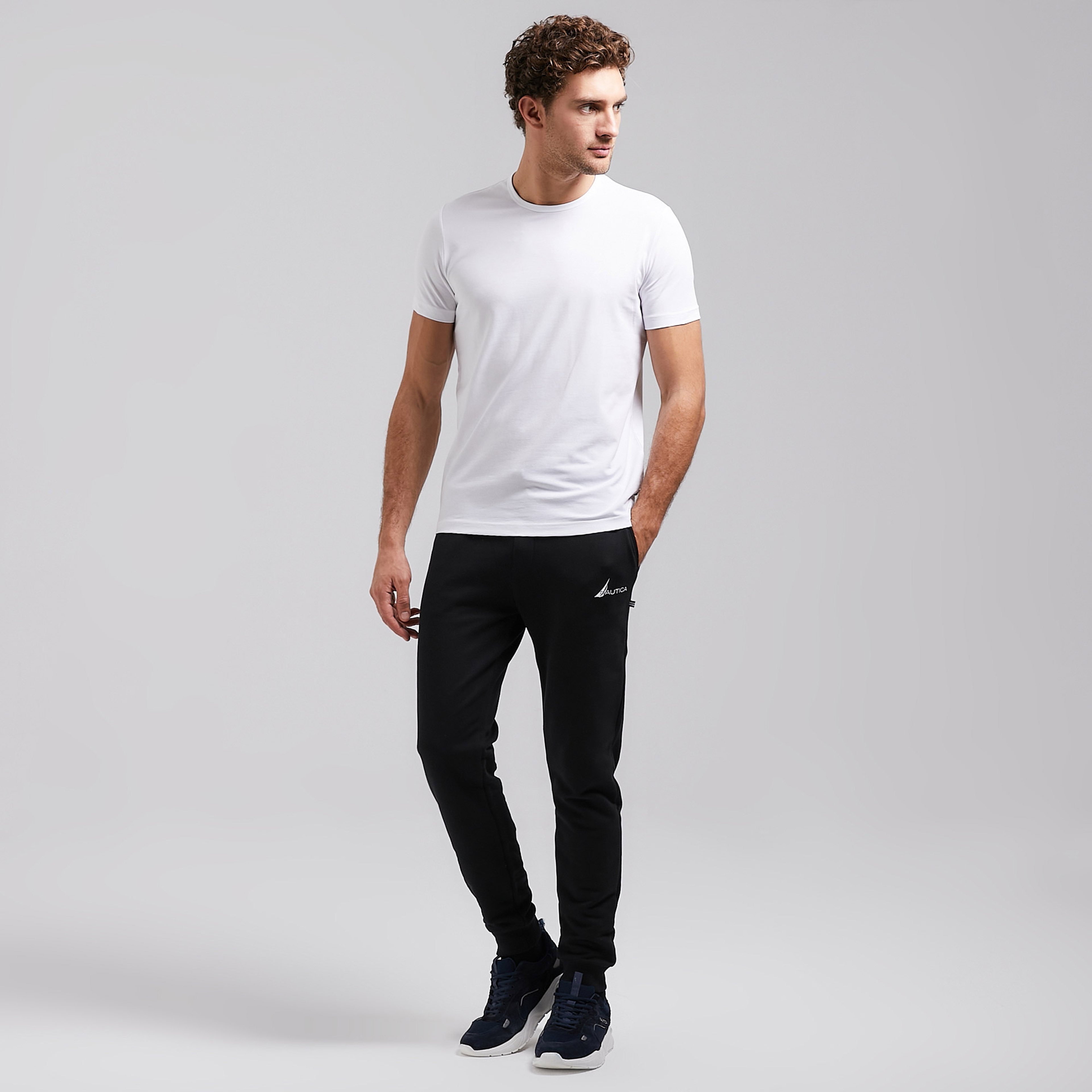Nautica Erkek Beyaz Standart Fit T-Shirt