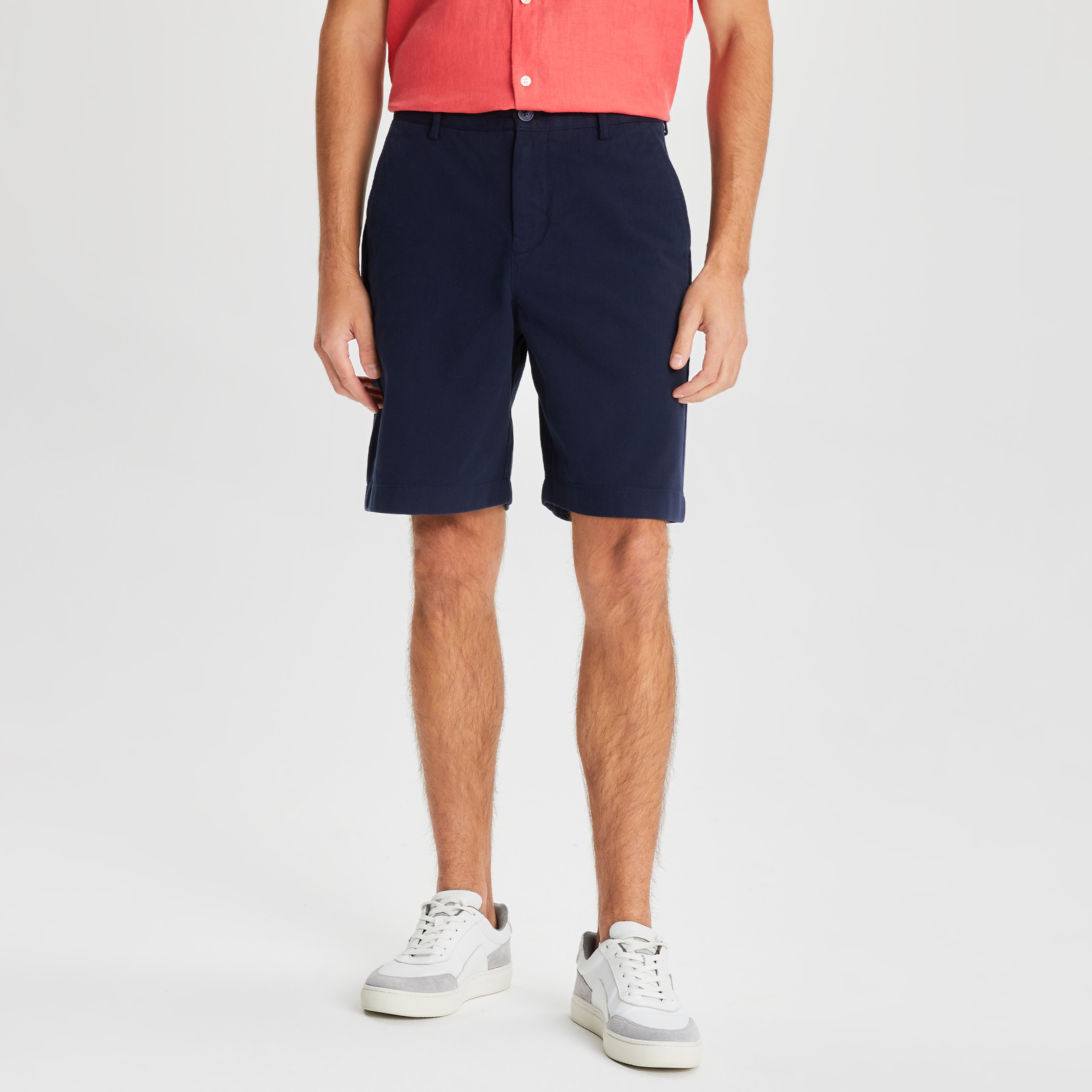 NAUTICA ERKEK LACİVERT CHINO SLIM FIT BERMUDA ŞORT