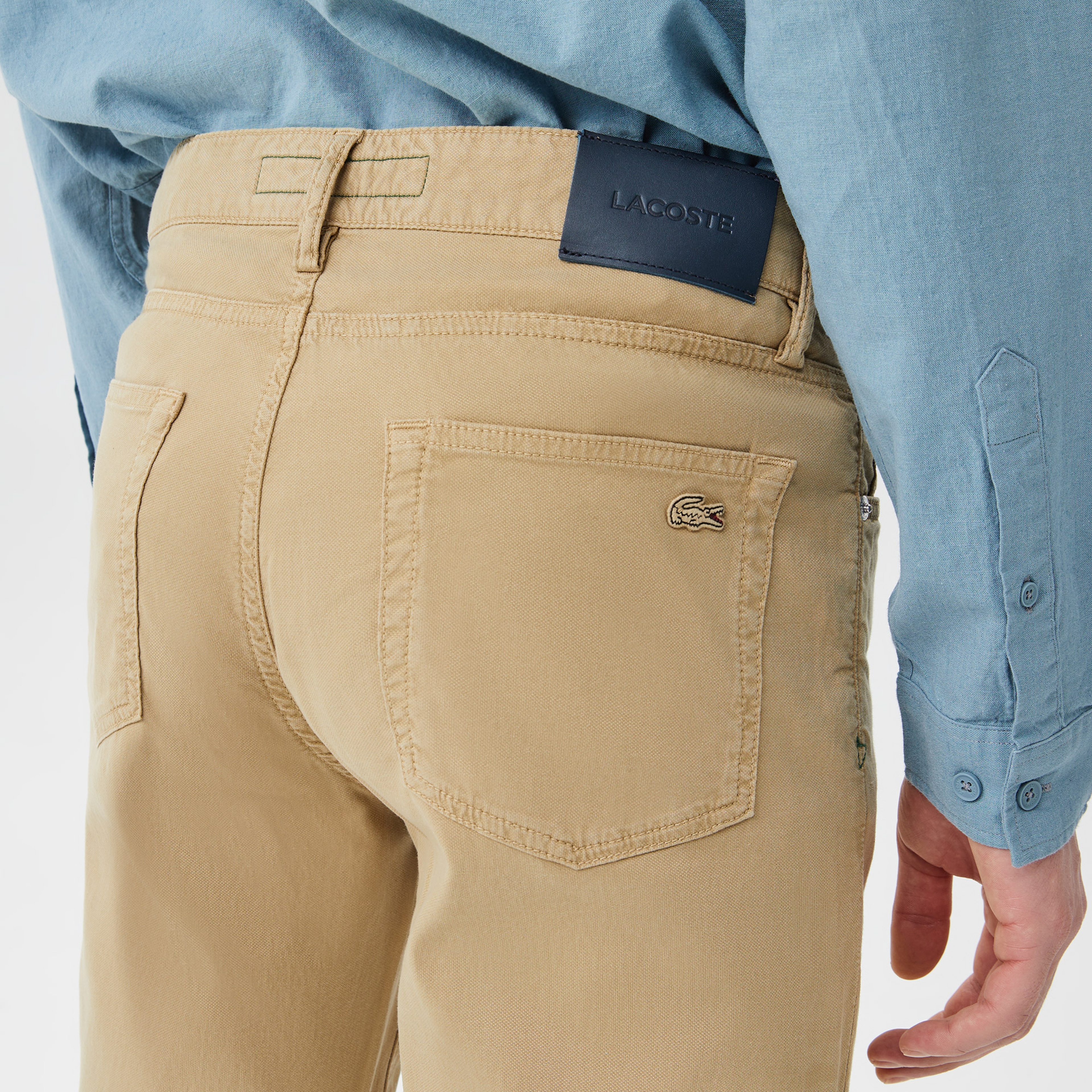 Lacoste Erkek Slim Fit Bej Pantolon