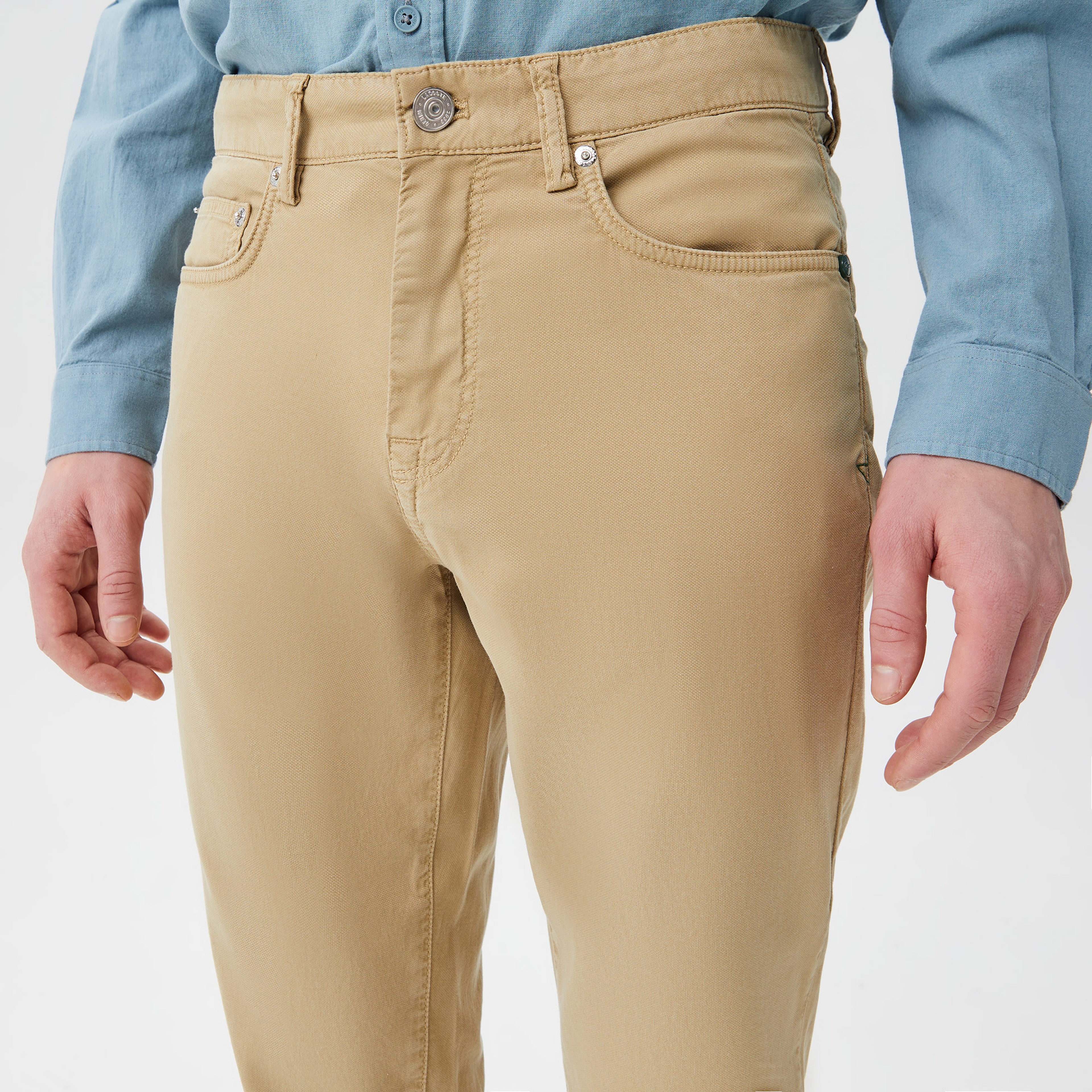 Lacoste Erkek Slim Fit Bej Pantolon