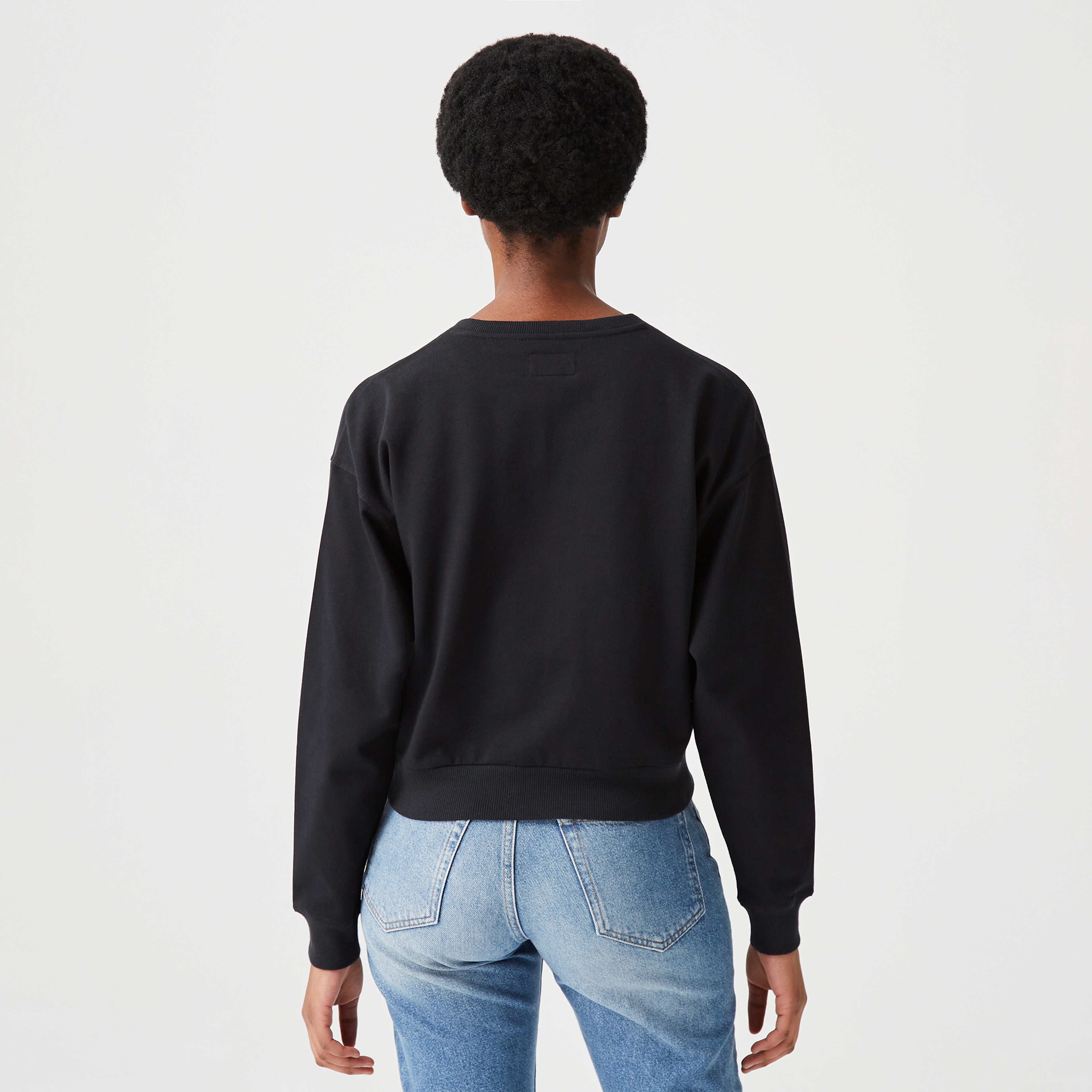 Converse Chuck Taylor Patch Crew Kadın Siyah Sweatshirt