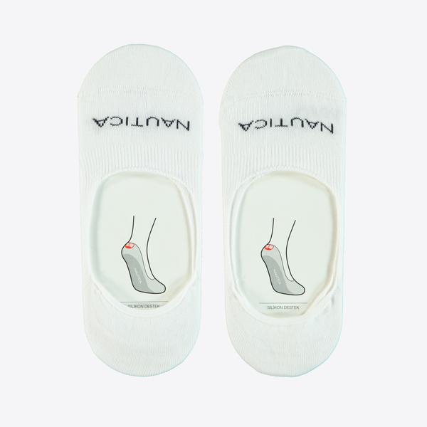 Nautica Unisex Beyaz 2'li Babet Çorap