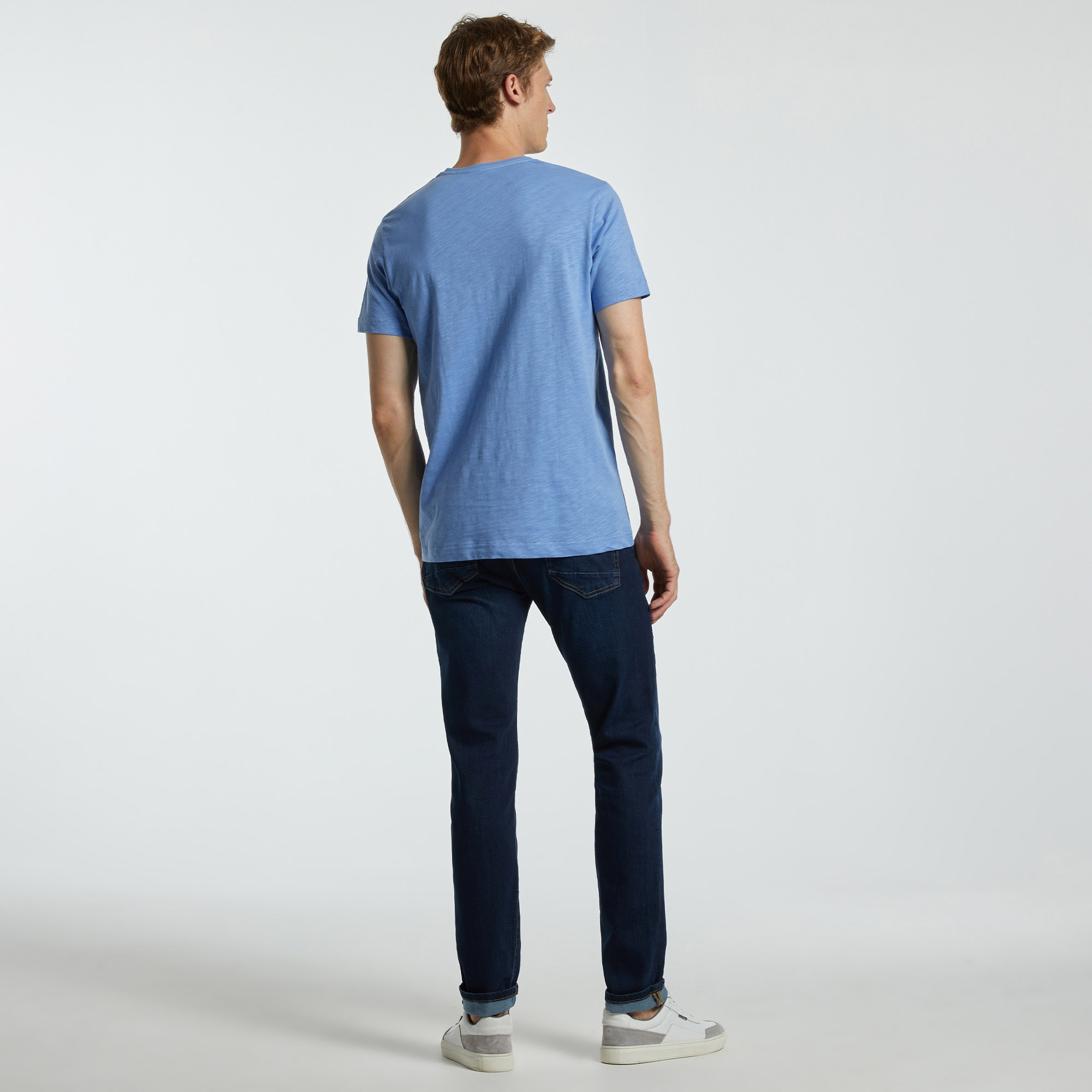 Nautica Erkek Mavi Standart Fit T-Shirt