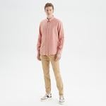 Nautica Erkek Bordo Slim Fit Uzun Kollu Keten Gömlek