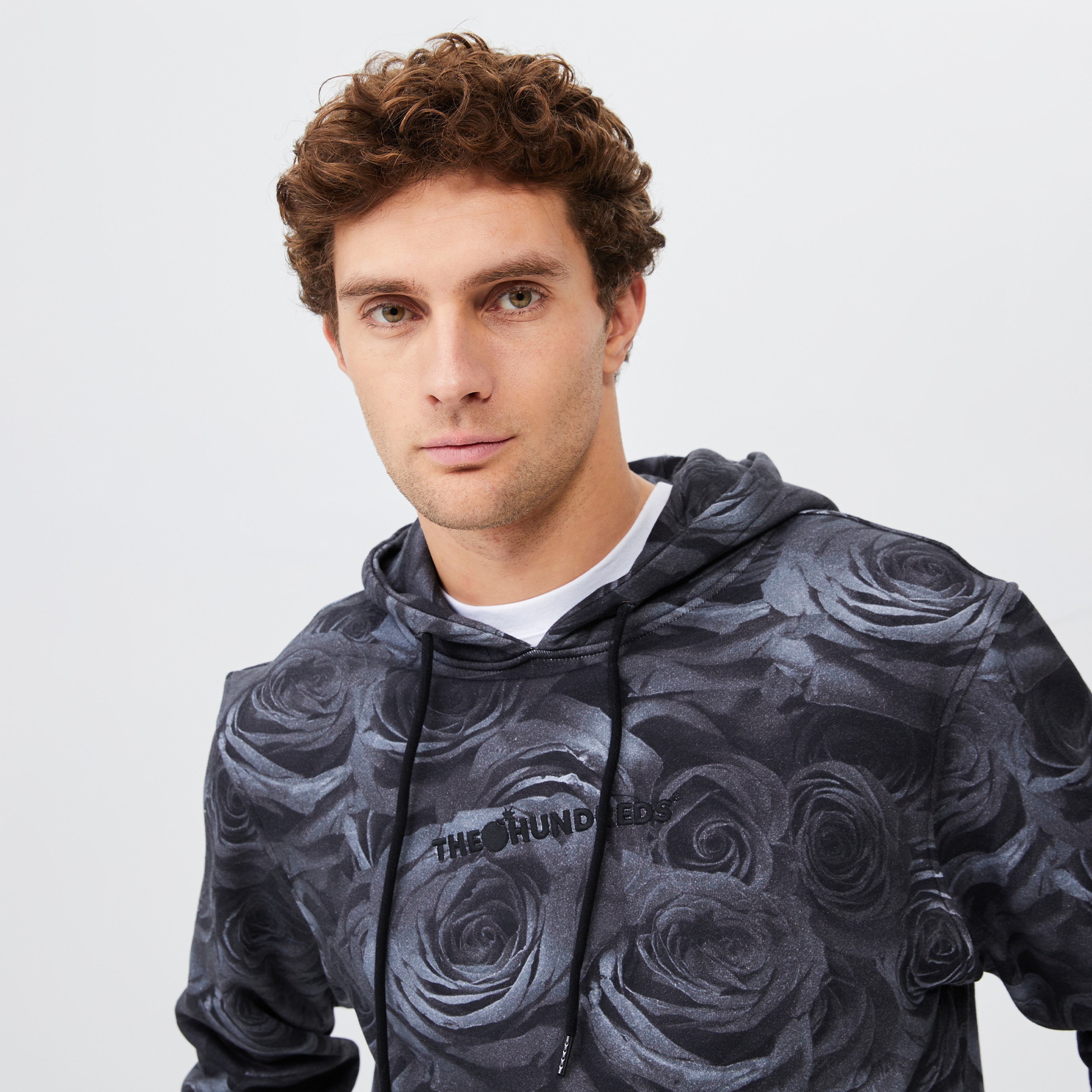 The Hundreds Rosa Erkek Siyah Hoodie