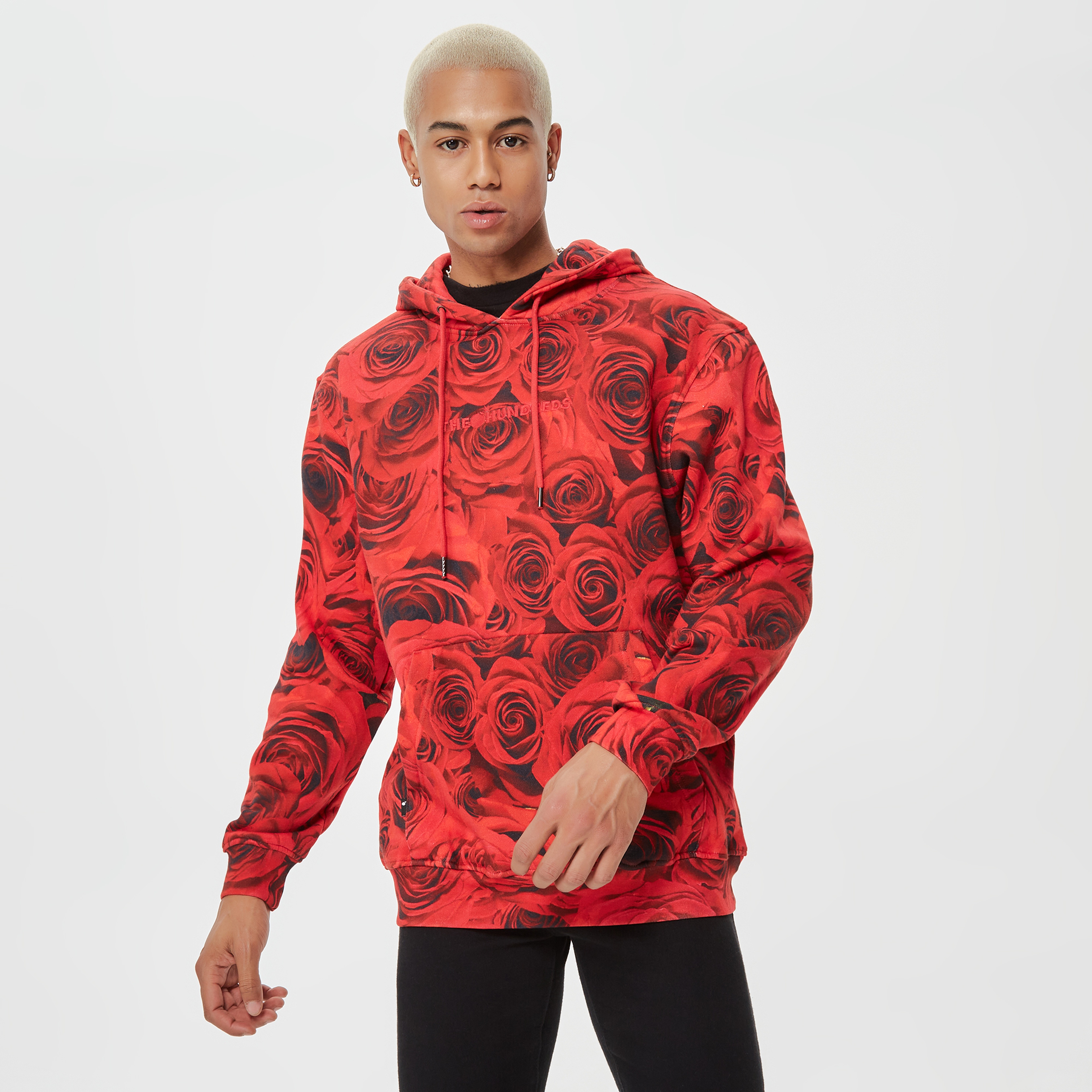 The Hundreds Rosa Erkek Kırmızı Hoodie