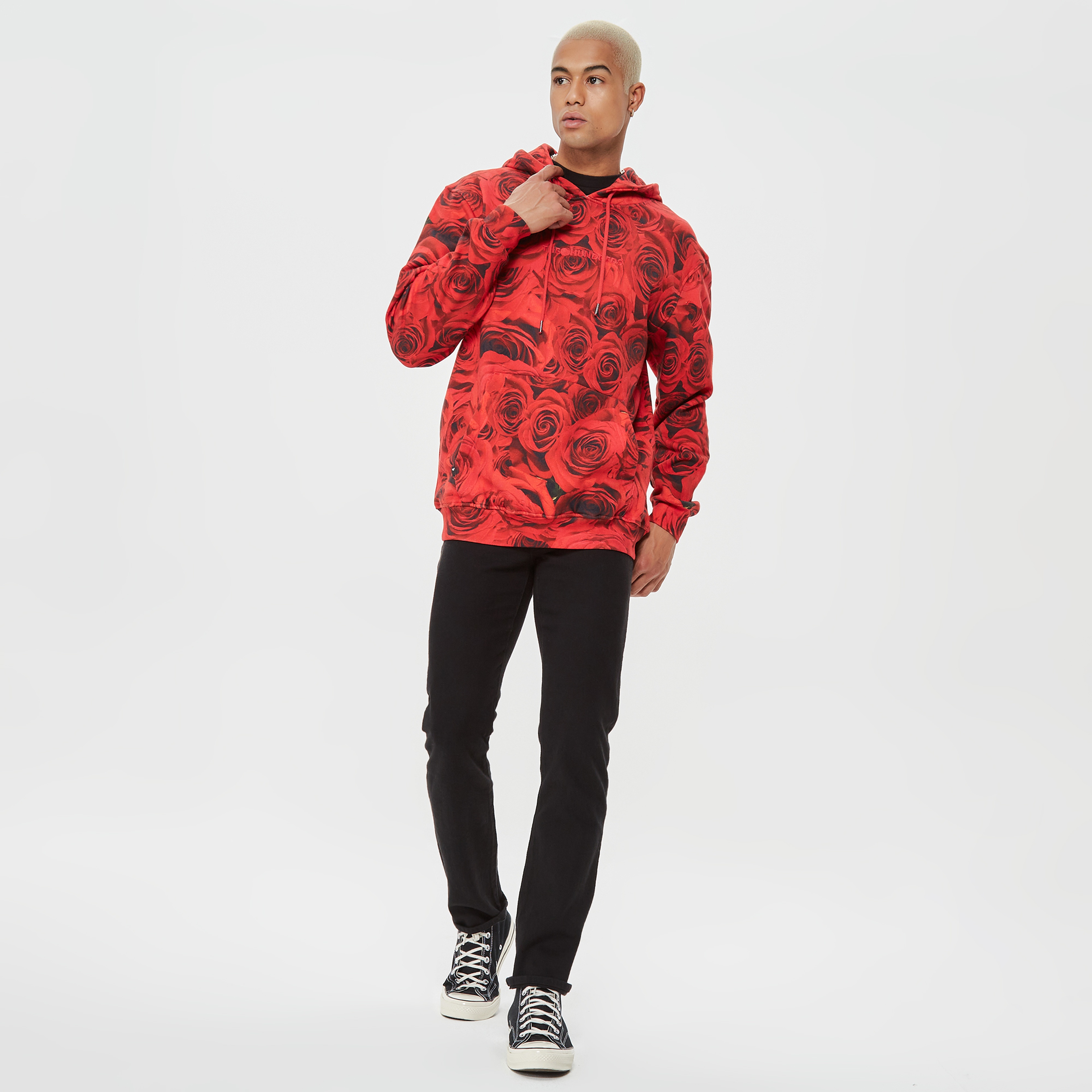 The Hundreds Rosa Erkek Kırmızı Hoodie