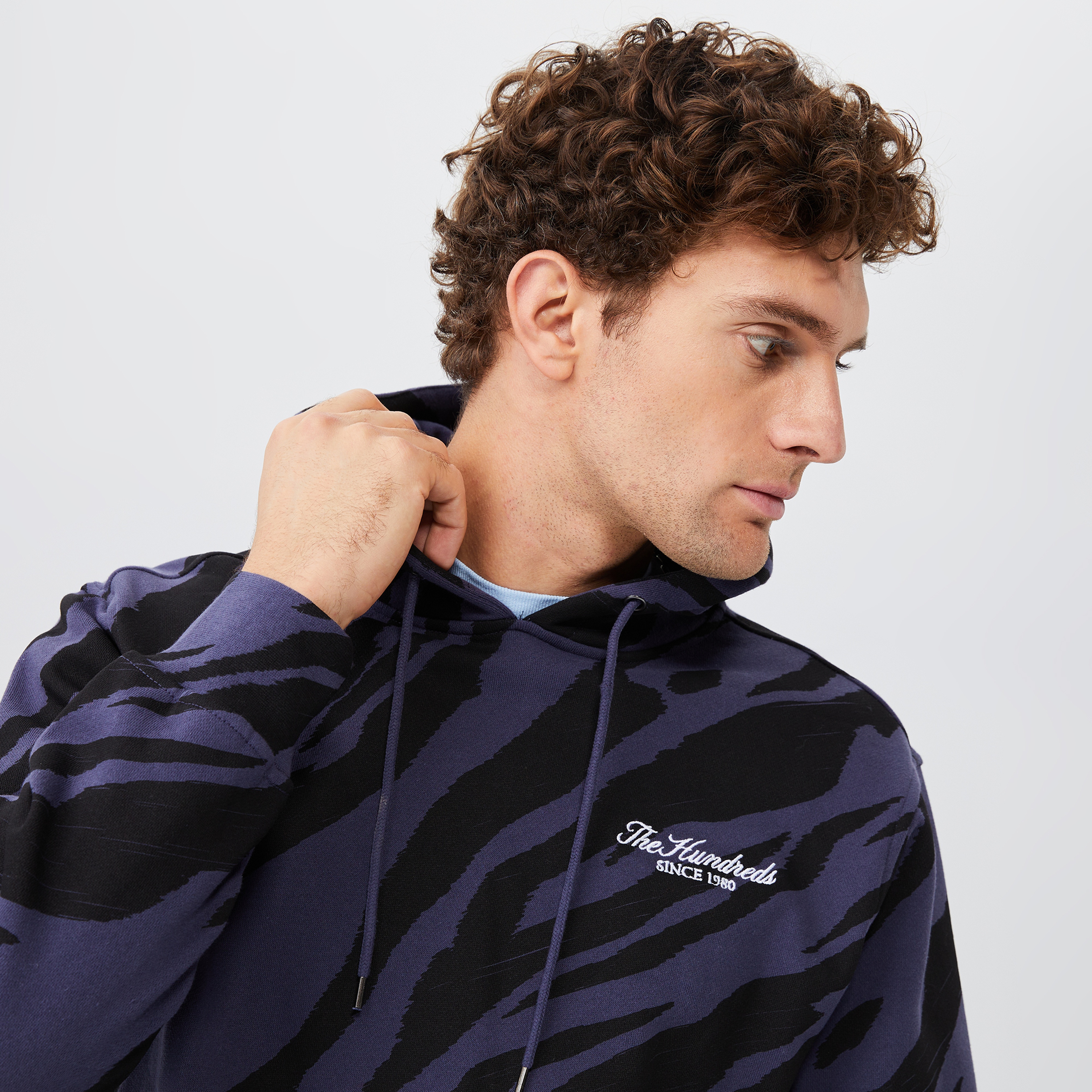 The Hundreds Beast Erkek Mavi Hoodie