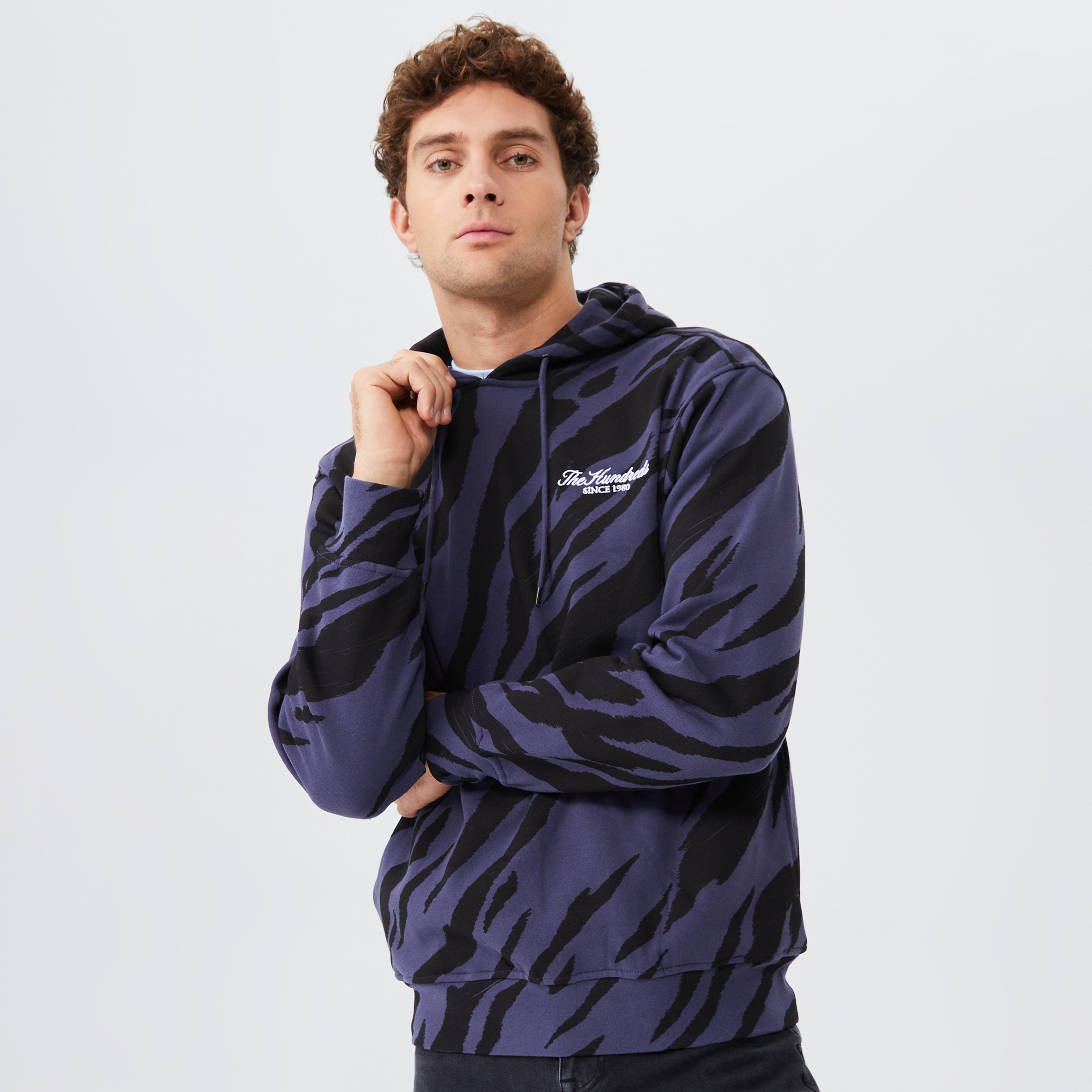 The Hundreds Beast Erkek Mavi Hoodie