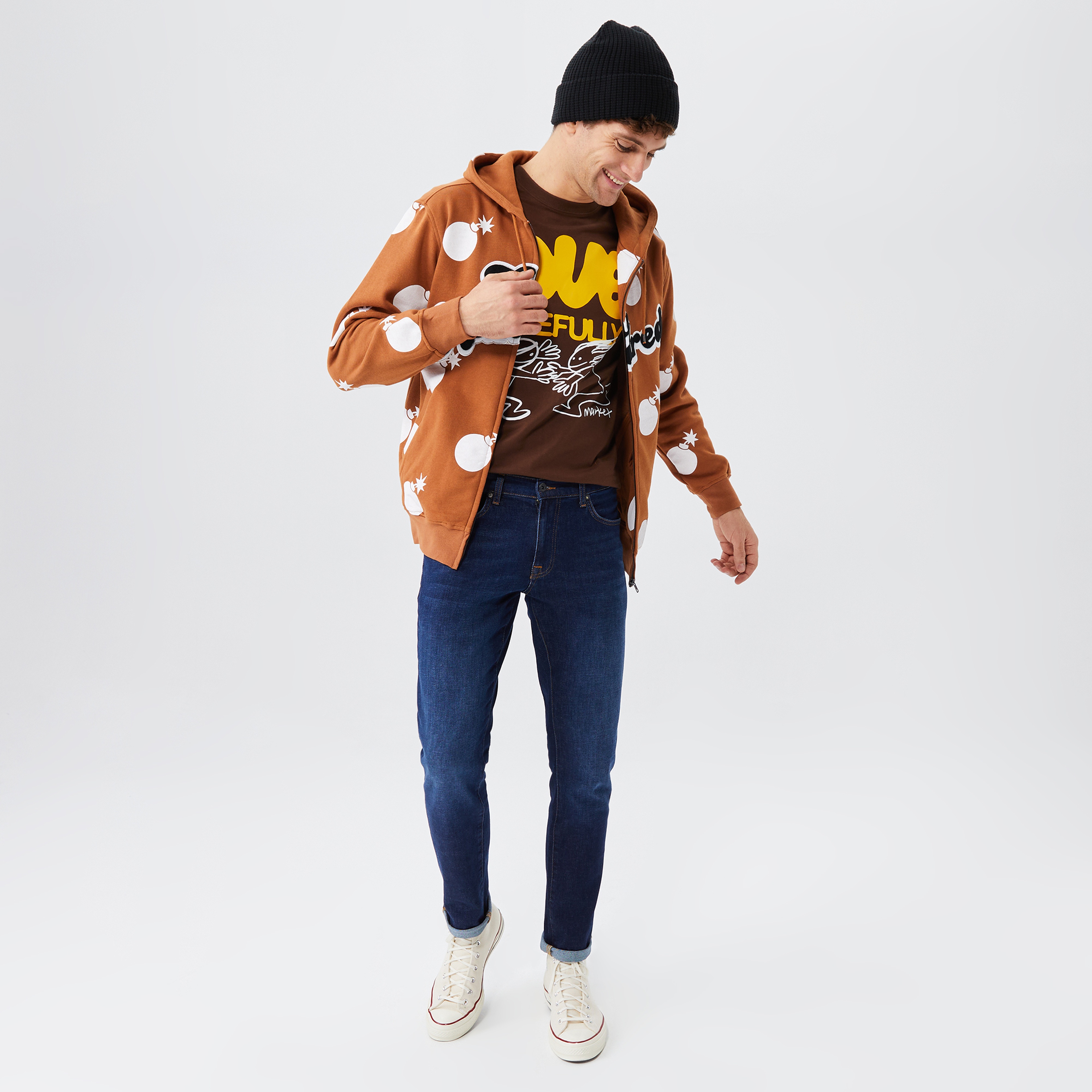 The Hundreds Endless Erkek Haki Kapüşonlu Eşofman Üstü