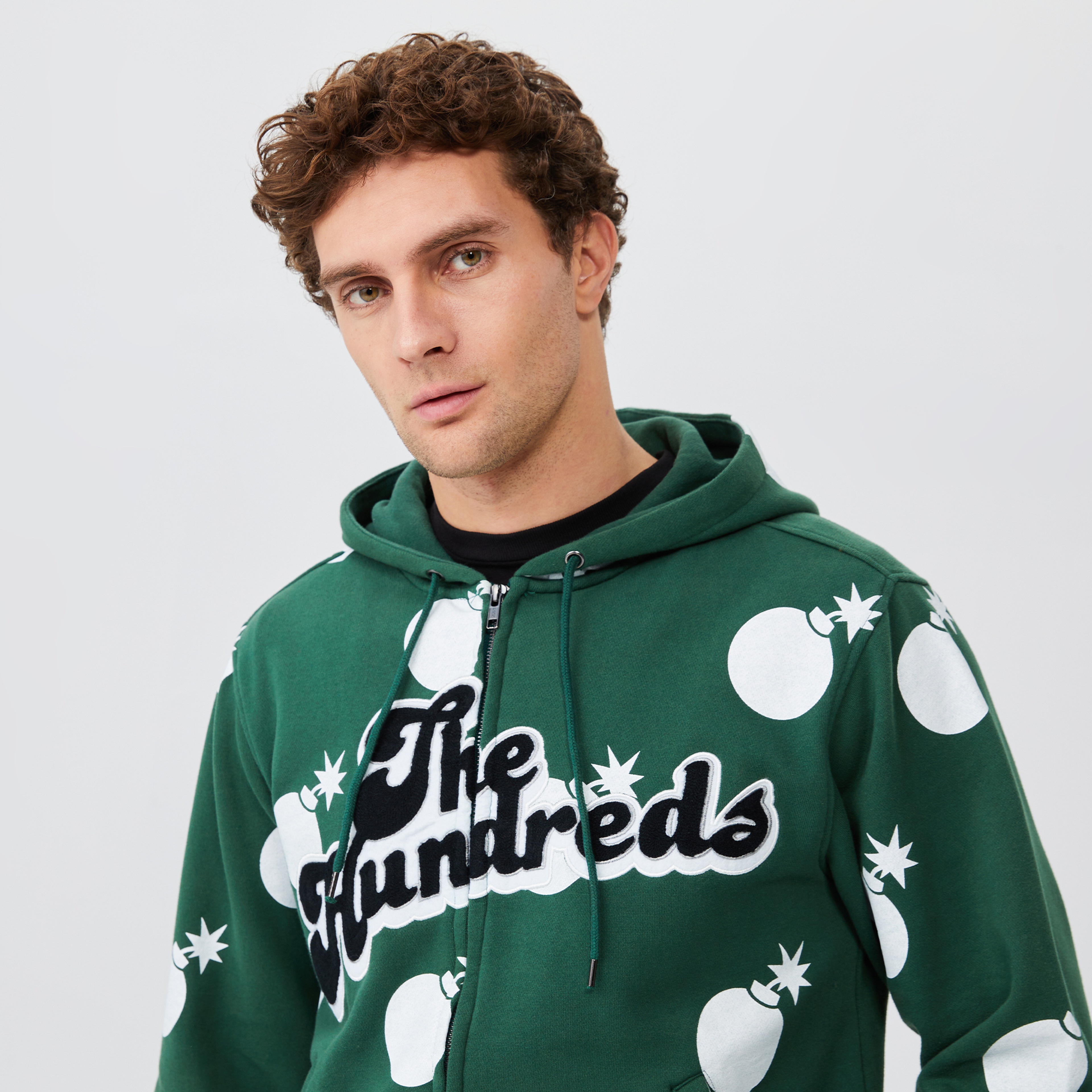 The Hundreds Endless Erkek Yeşil Kapüşonlu Eşofman Üstü