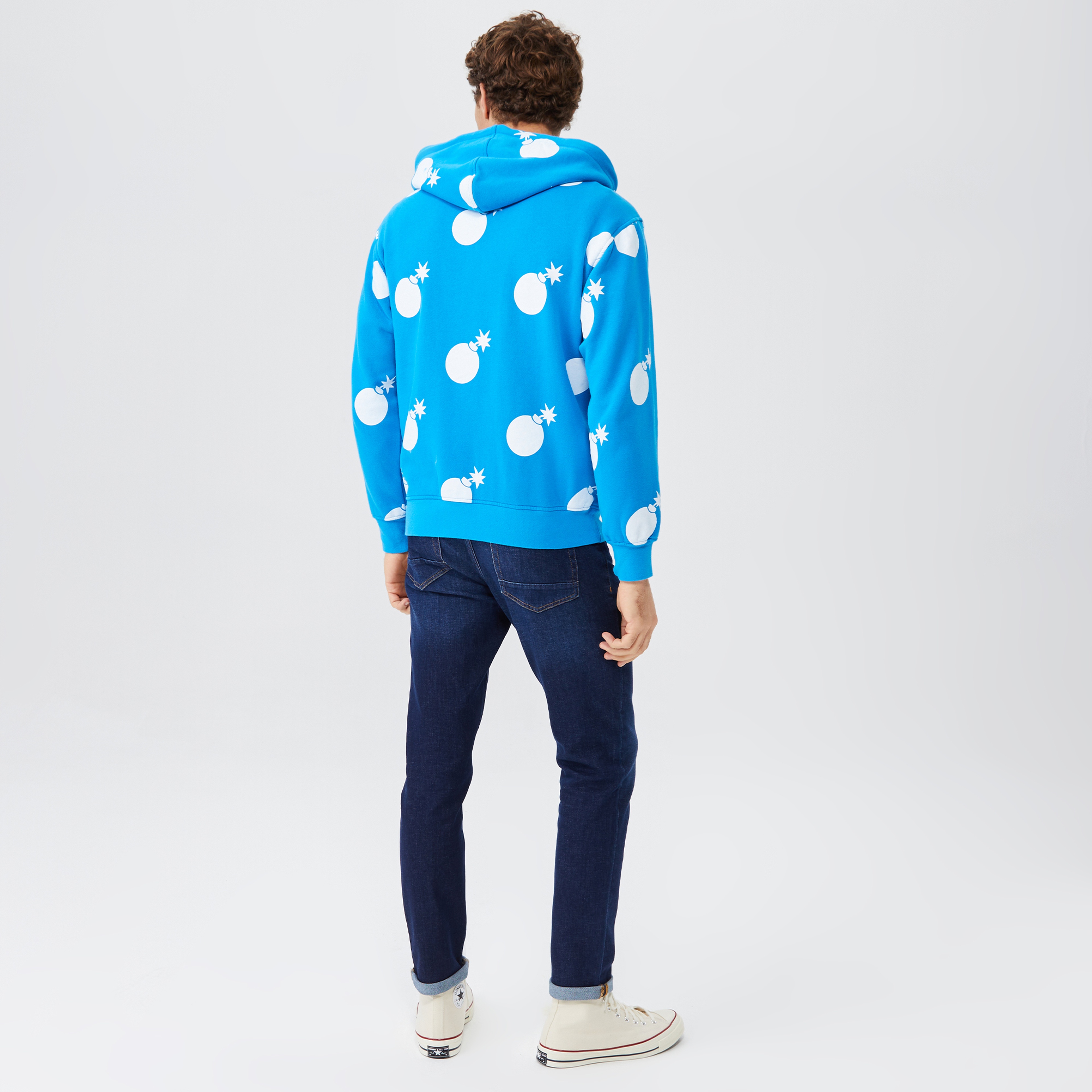 The Hundreds Endless Erkek Mavi Kapüşonlu Eşofman Üstü