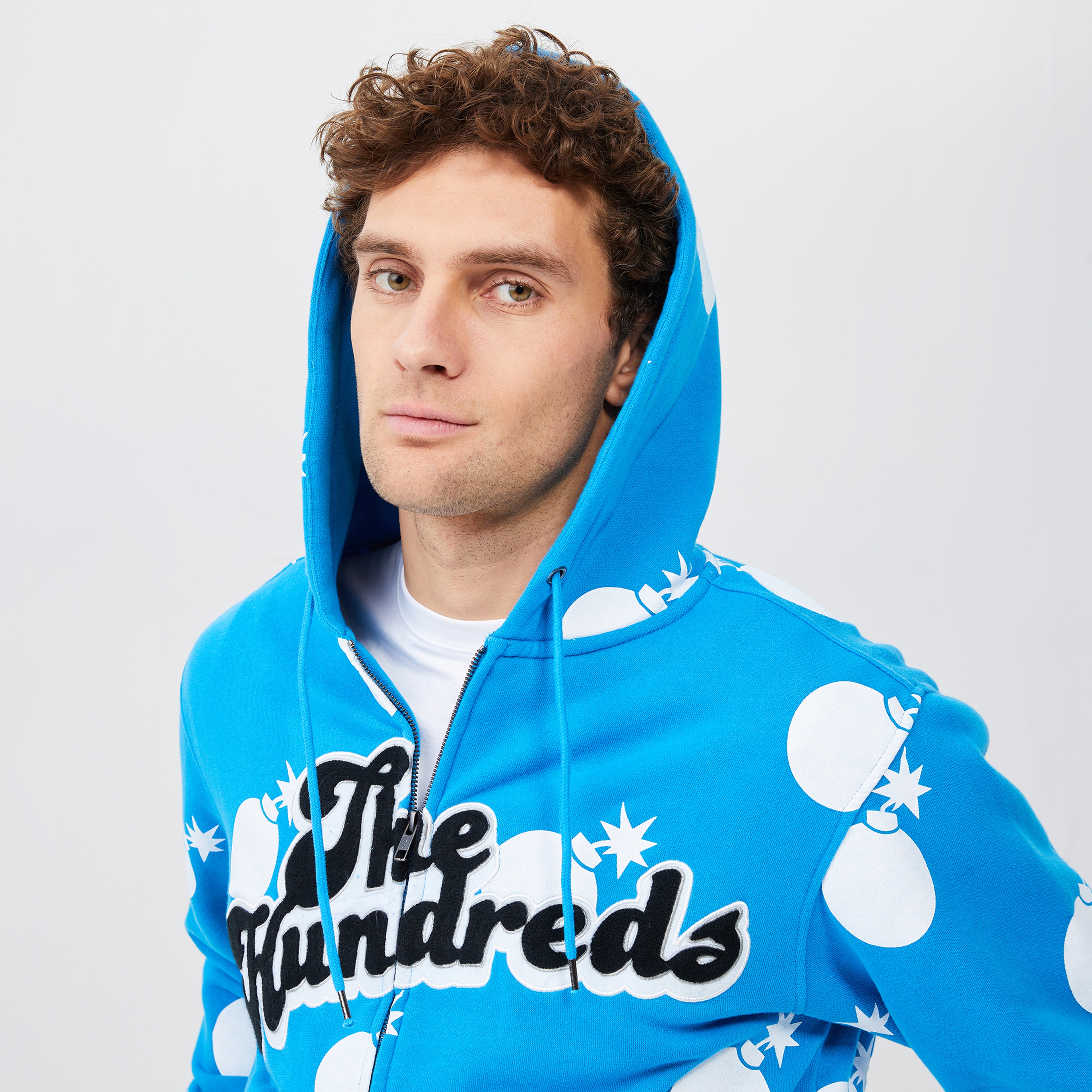 The Hundreds Endless Erkek Mavi Kapüşonlu Eşofman Üstü