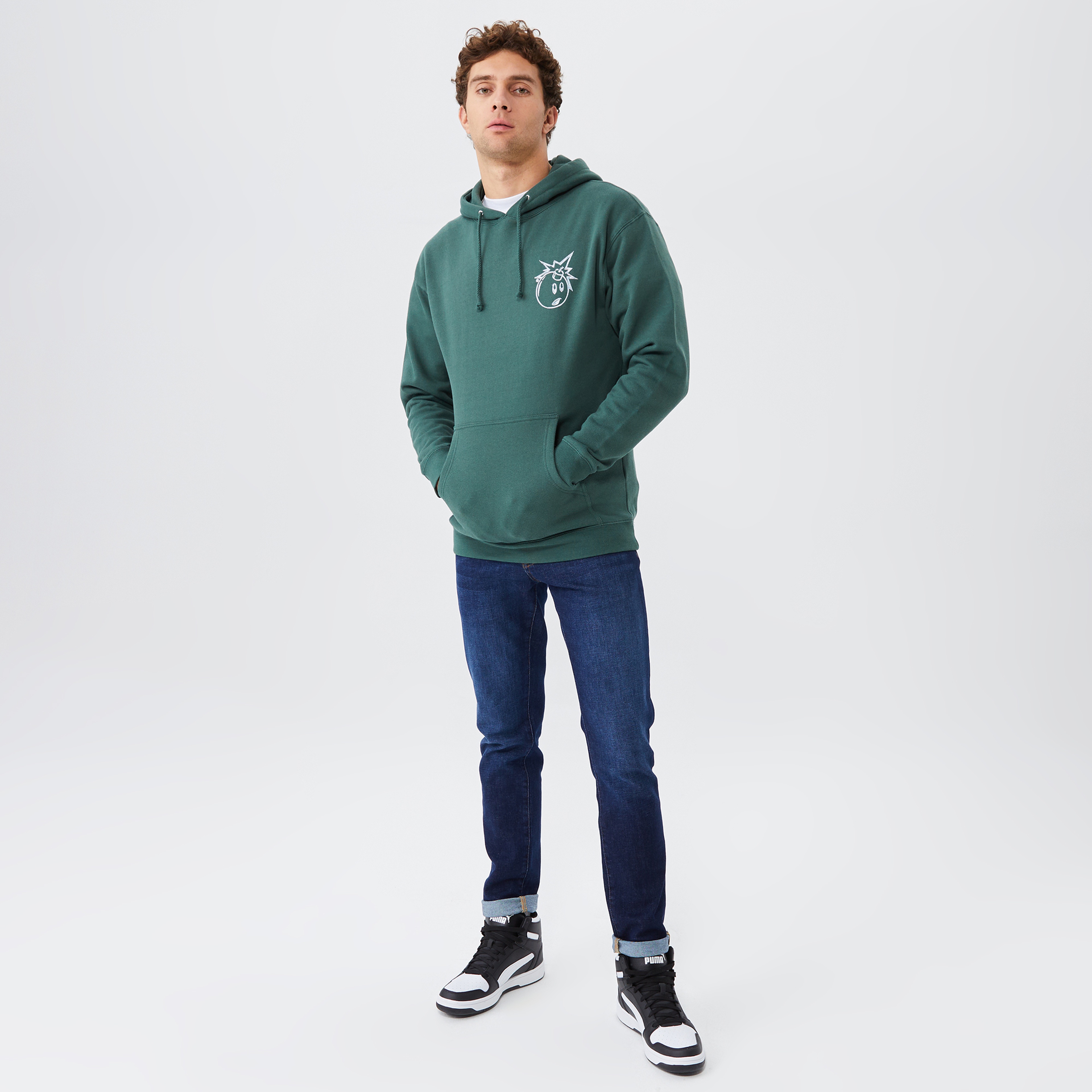 The Hundreds Chrome Adam Pullover Erkek Yeşil Hoodie