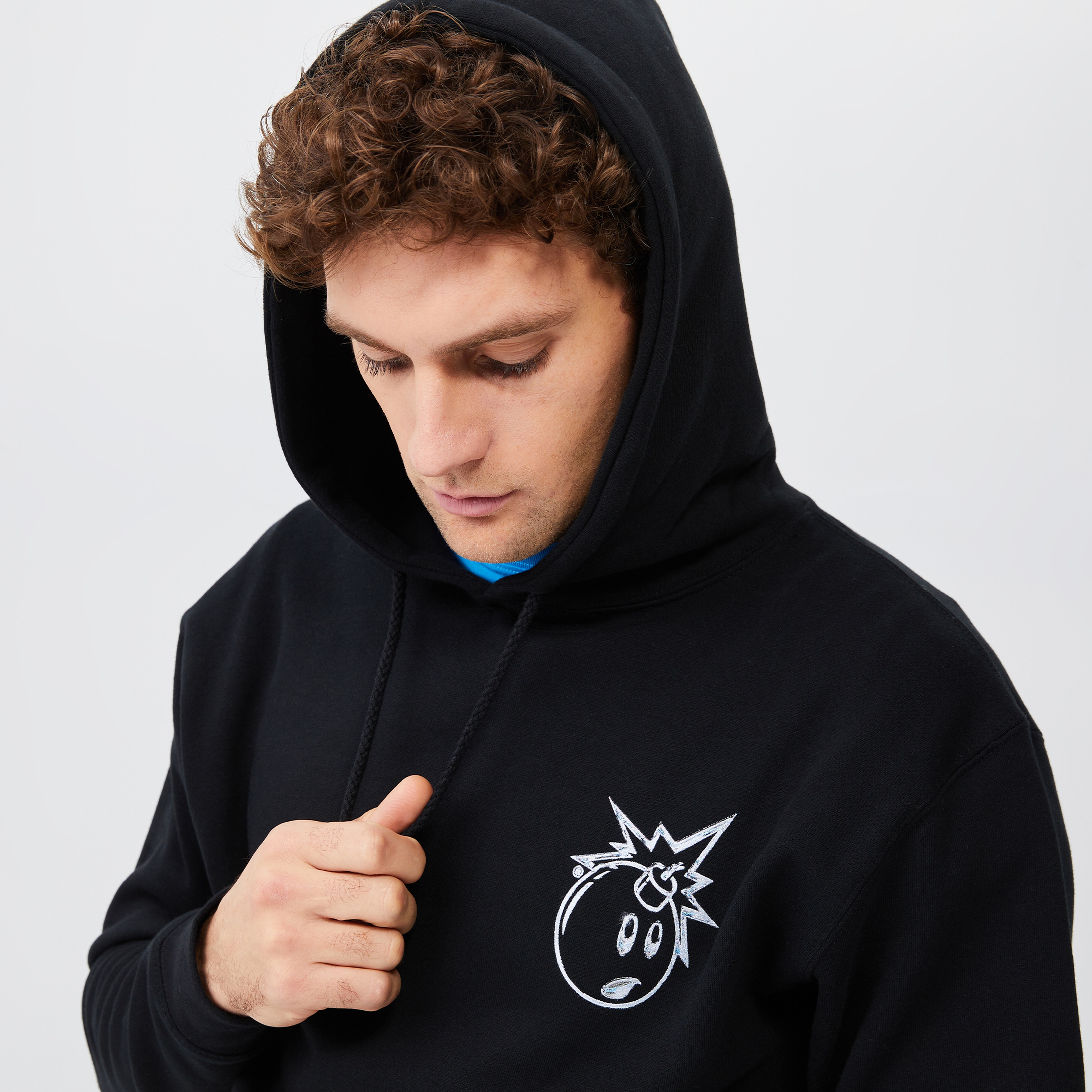 The Hundreds Chrome Adam Erkek Siyah Hoodie