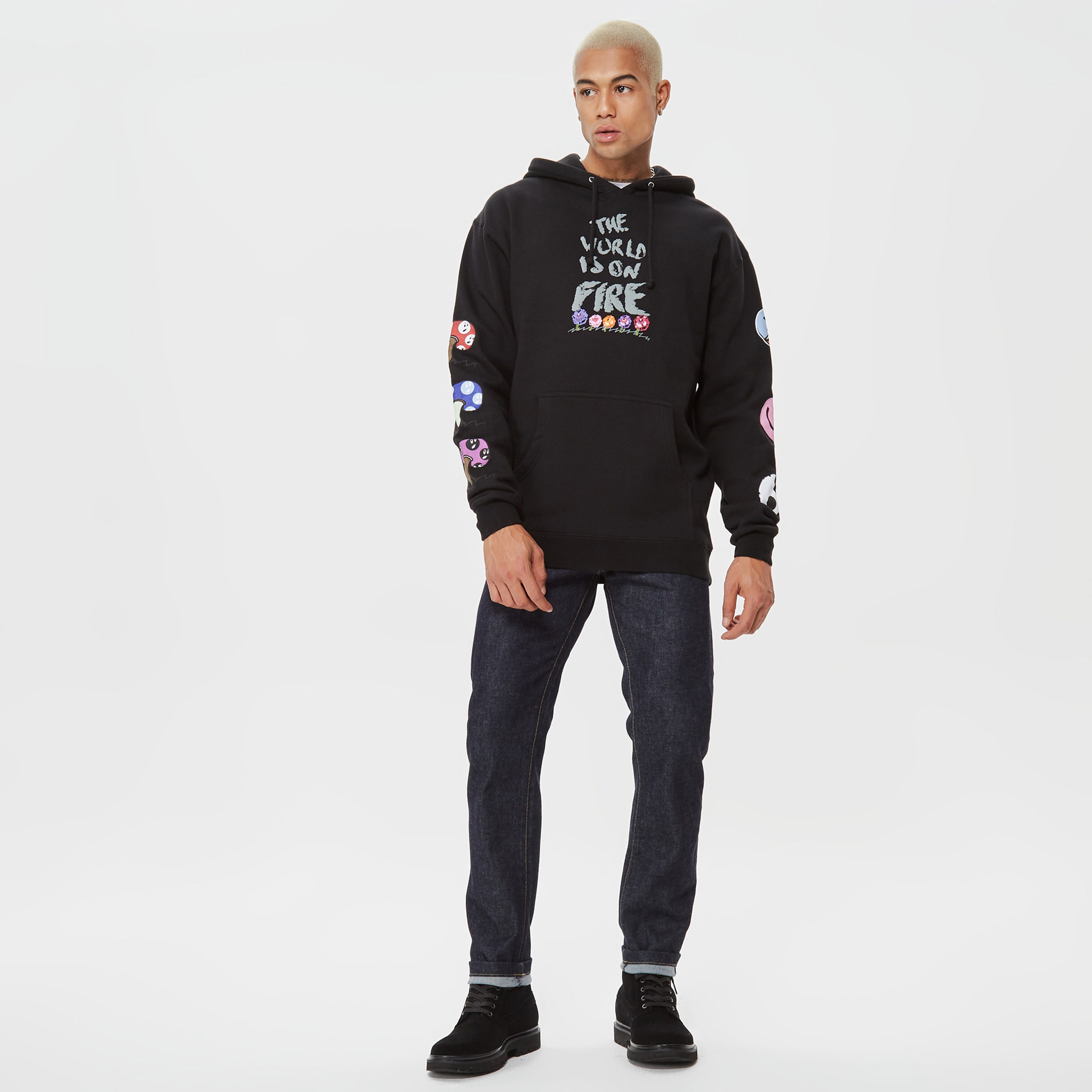 The Hundreds Climate Erkek Siyah Hoodie