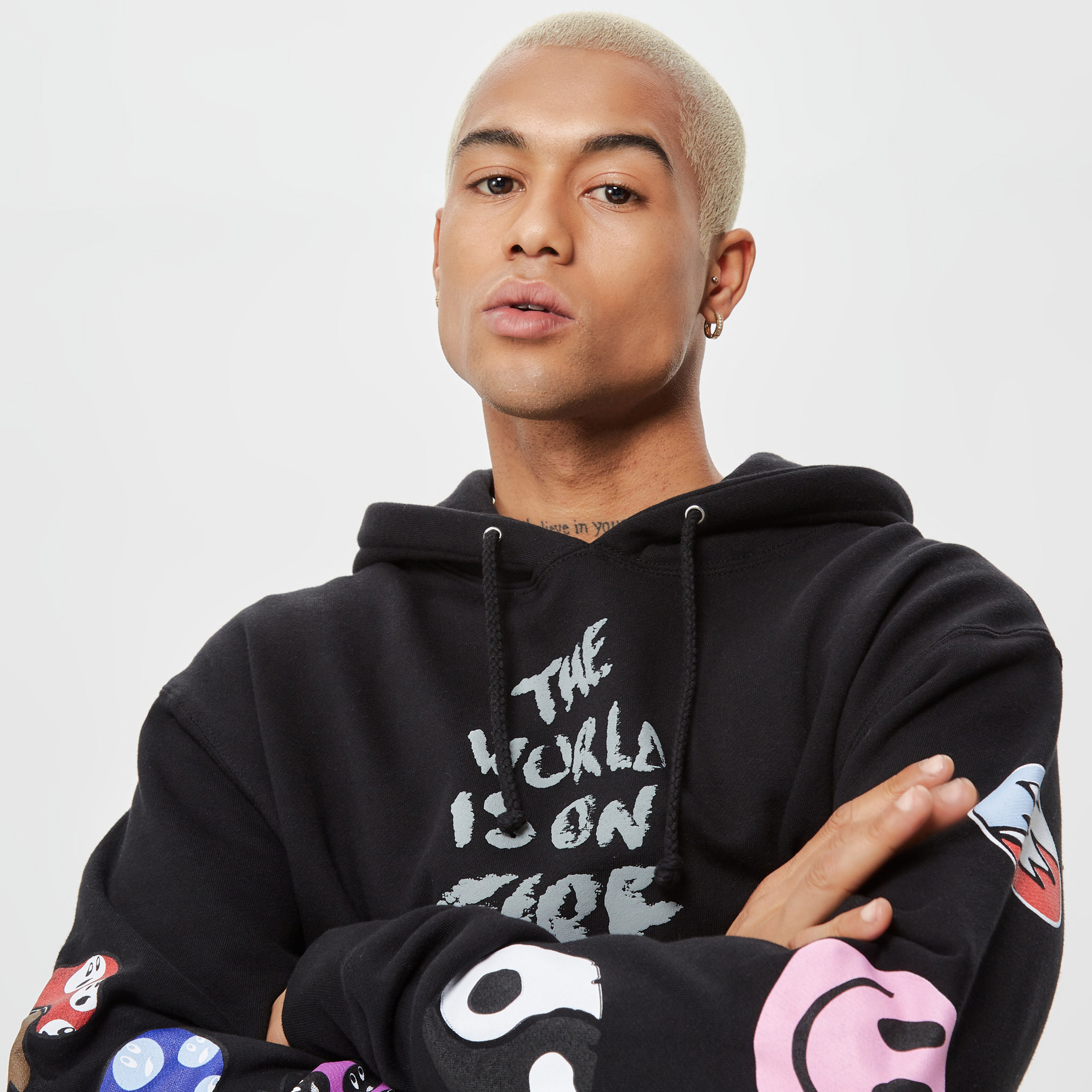 The Hundreds Climate Erkek Siyah Hoodie