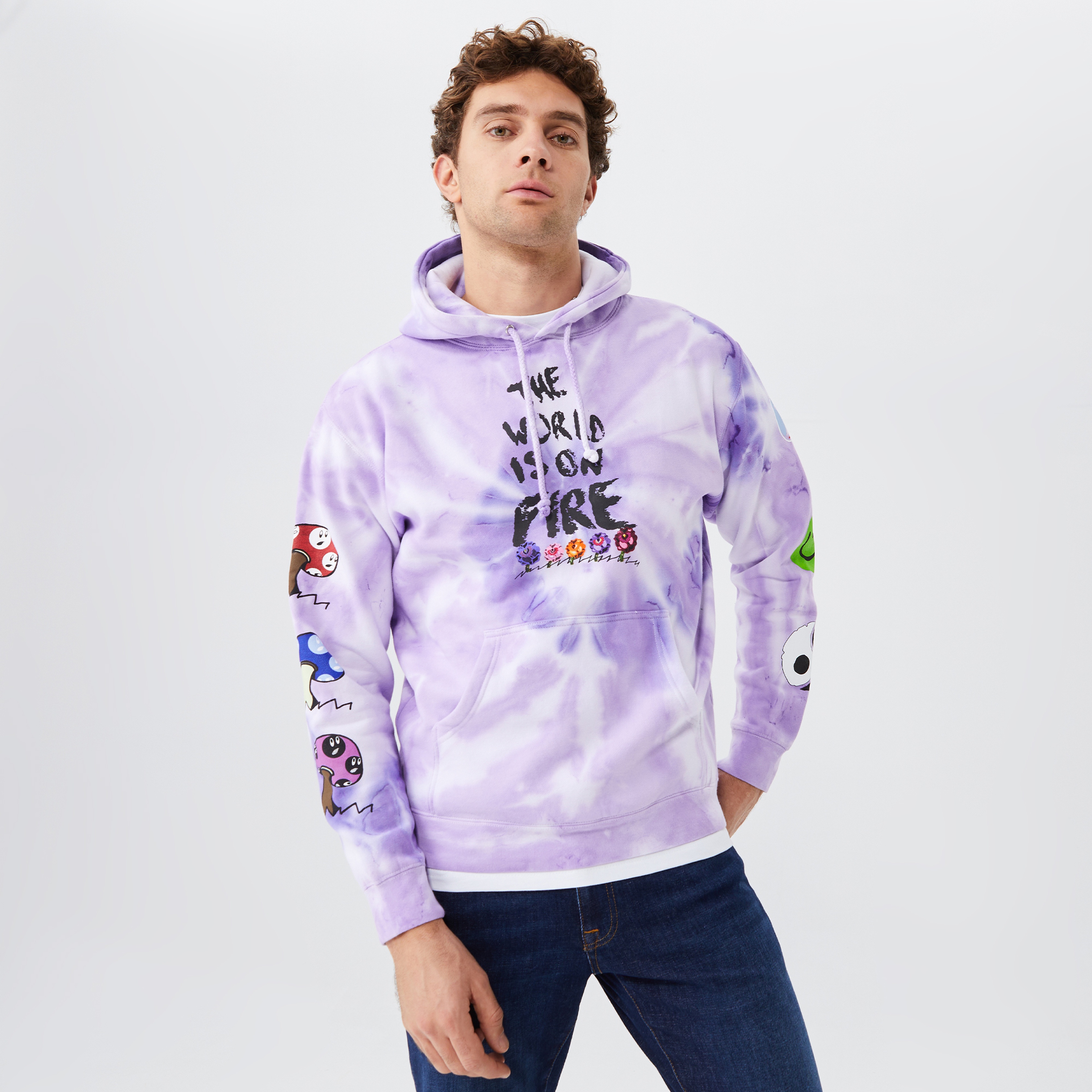 The Hundreds Climate Pullover Erkek Mor Hoodie