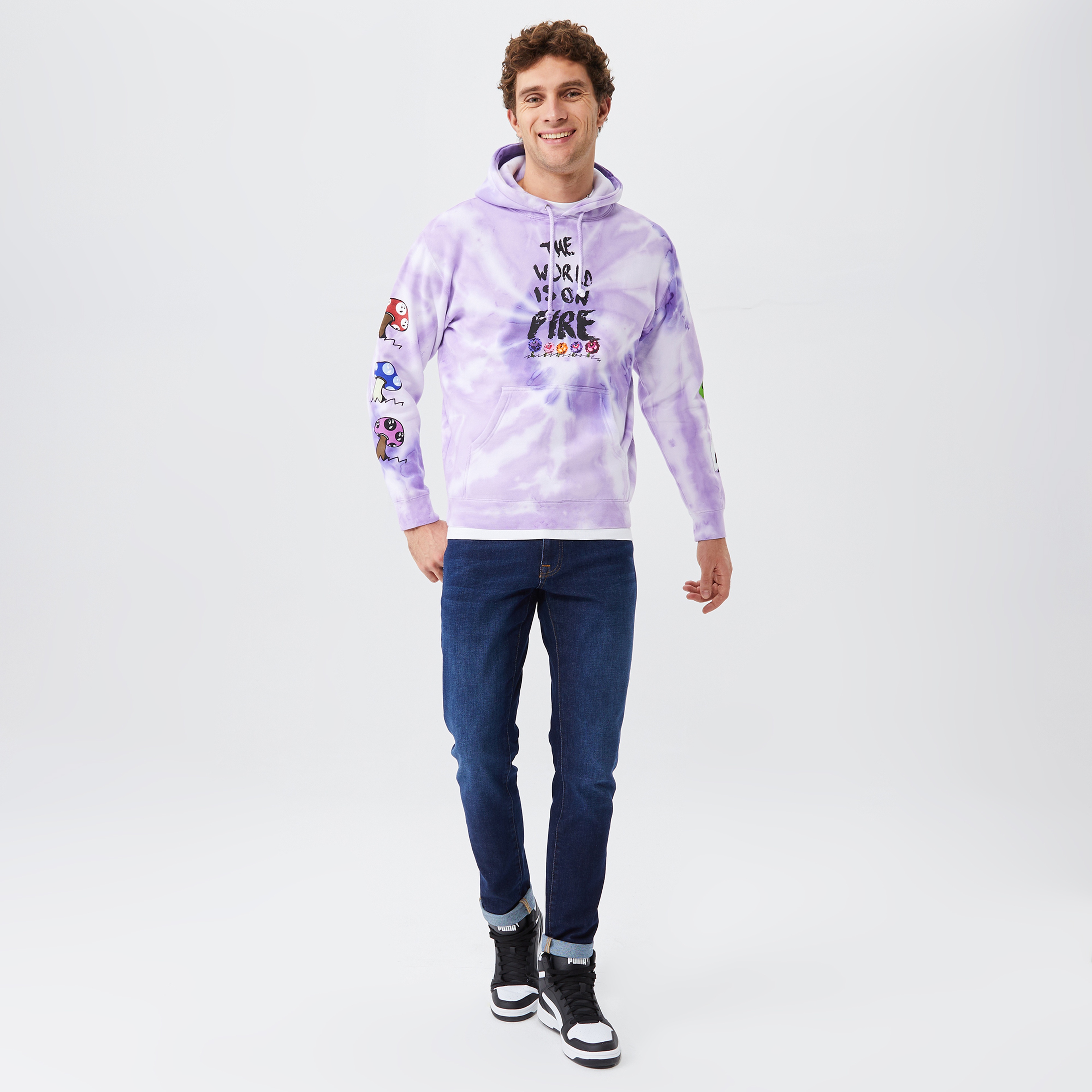 The Hundreds Climate Pullover Erkek Mor Hoodie