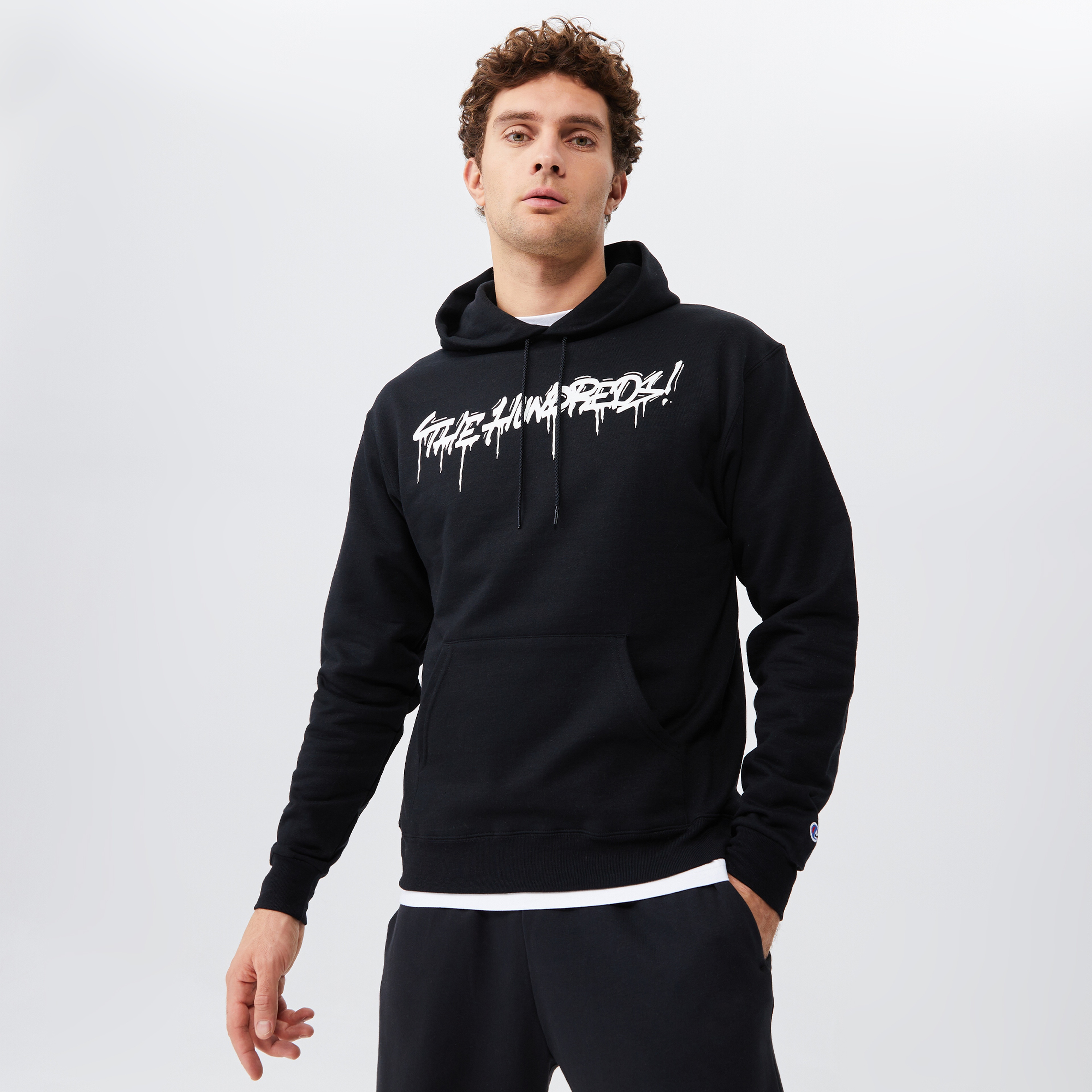 The Hundreds Tag Erkek Siyah Hoodie