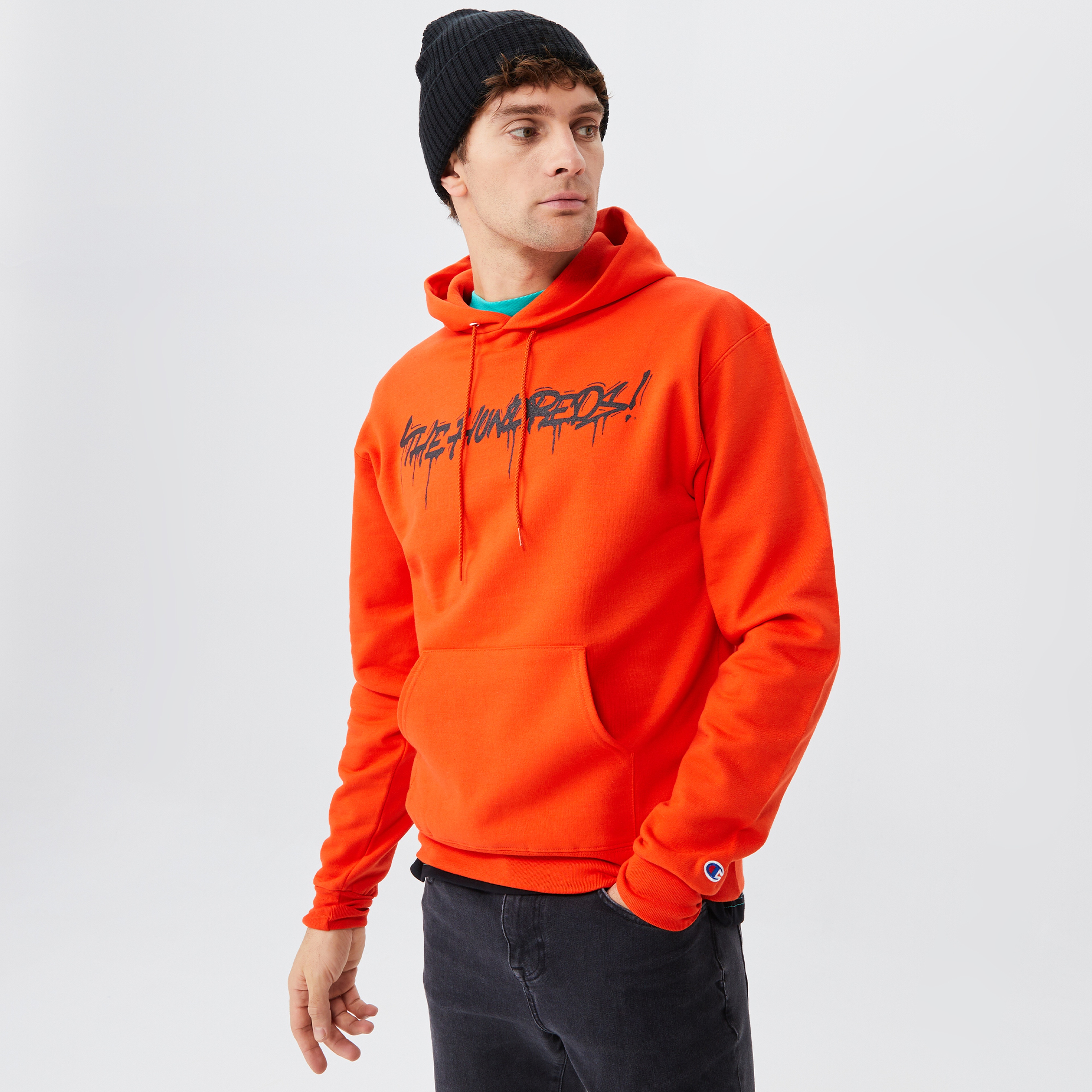 The Hundreds Tag Pullover Erkek Turuncu Hoodie