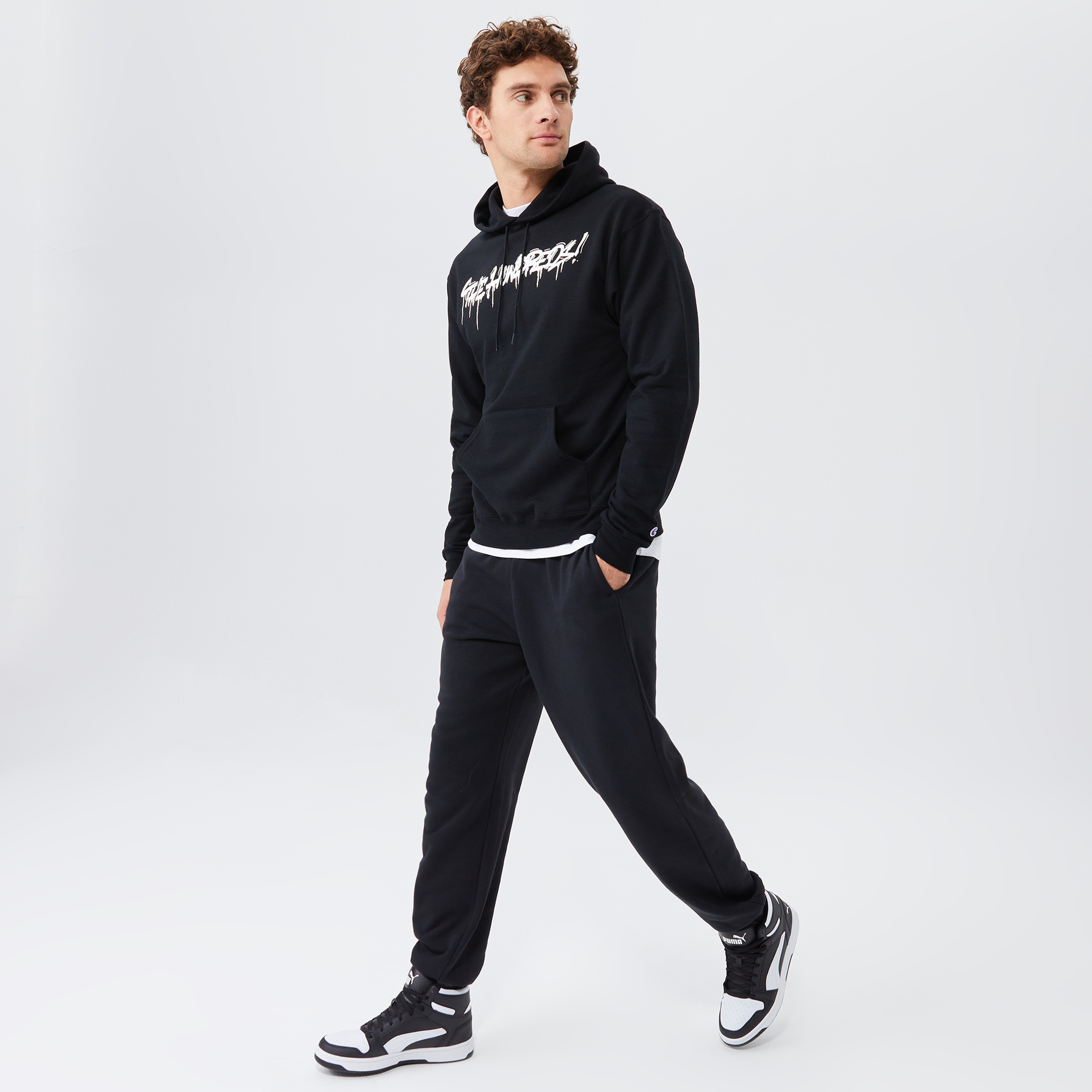 The Hundreds Tag Erkek Siyah Hoodie