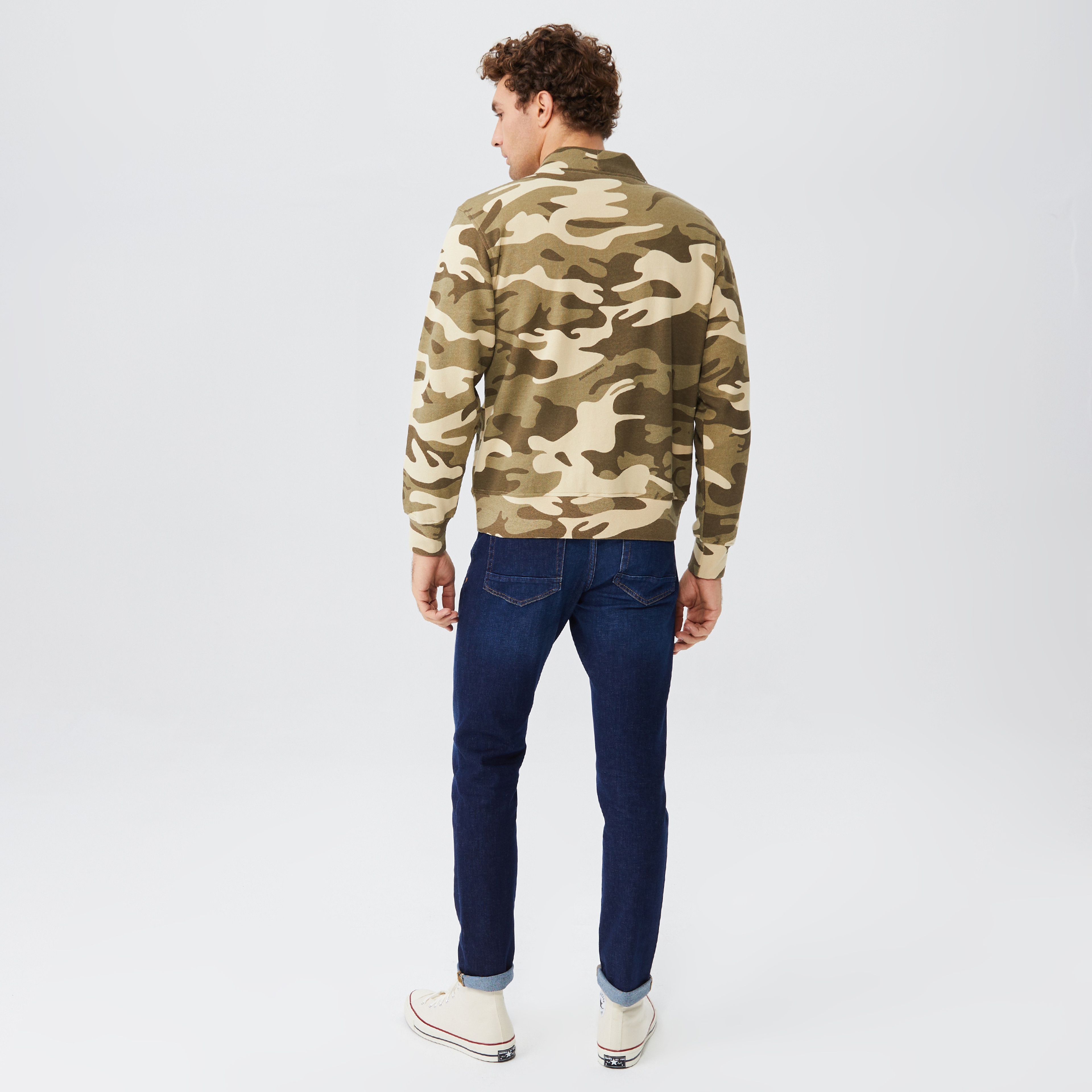 The Hundreds Camo Cardigan Erkek Haki Sweatshirt