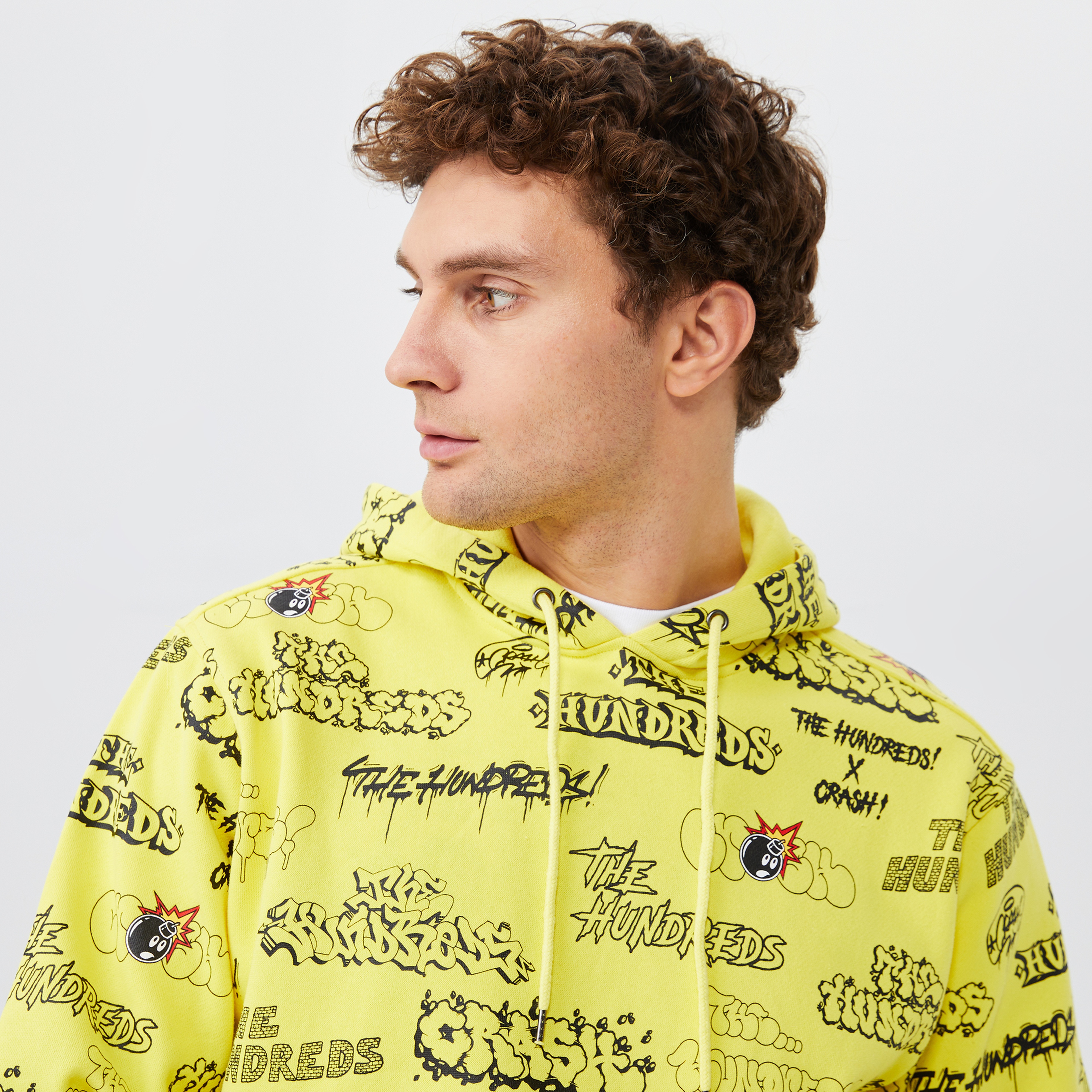 The Hundreds Bomb Erkek Sarı Hoodie