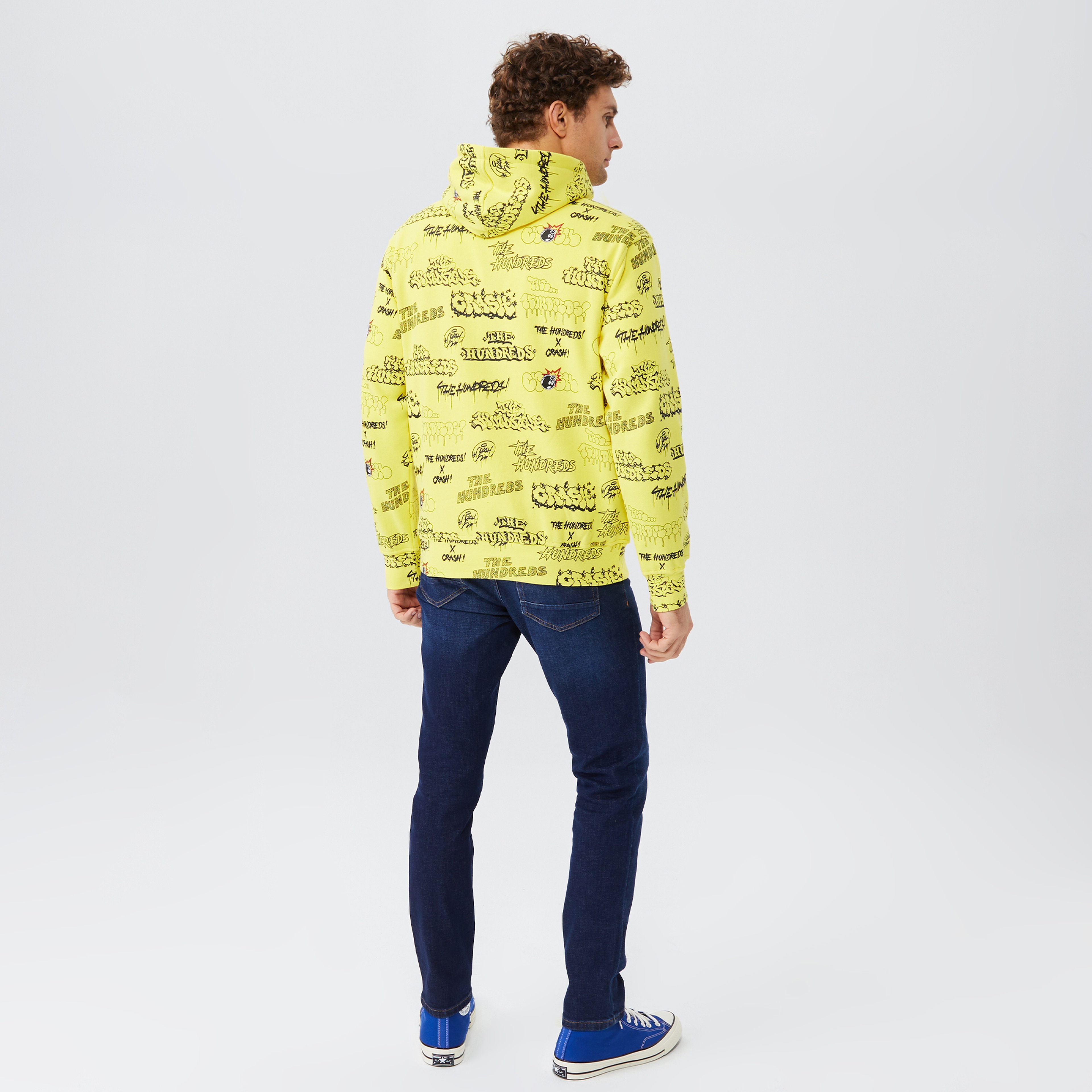 The Hundreds Bomb Erkek Sarı Hoodie