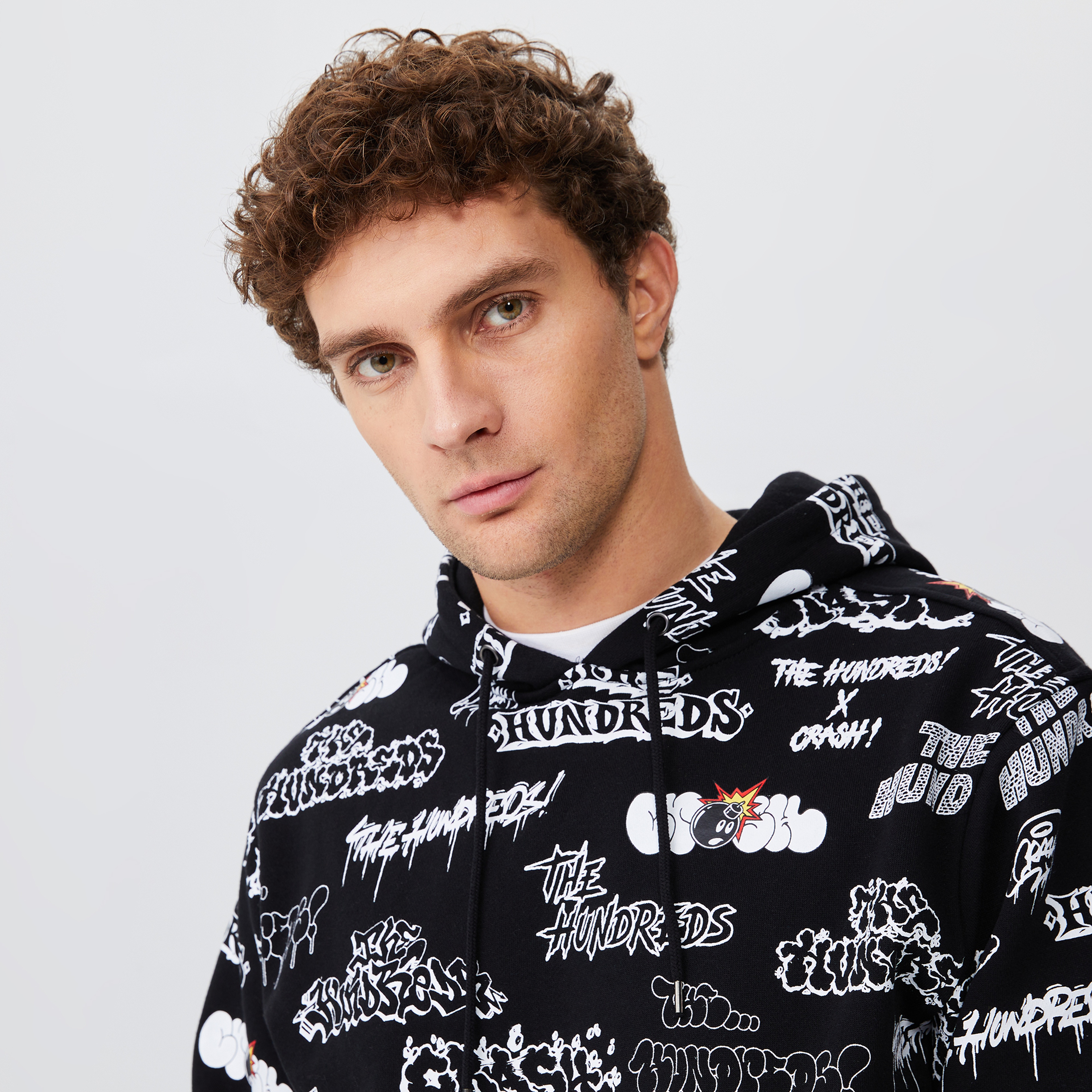 The Hundreds Bomb Erkek Siyah Hoodie