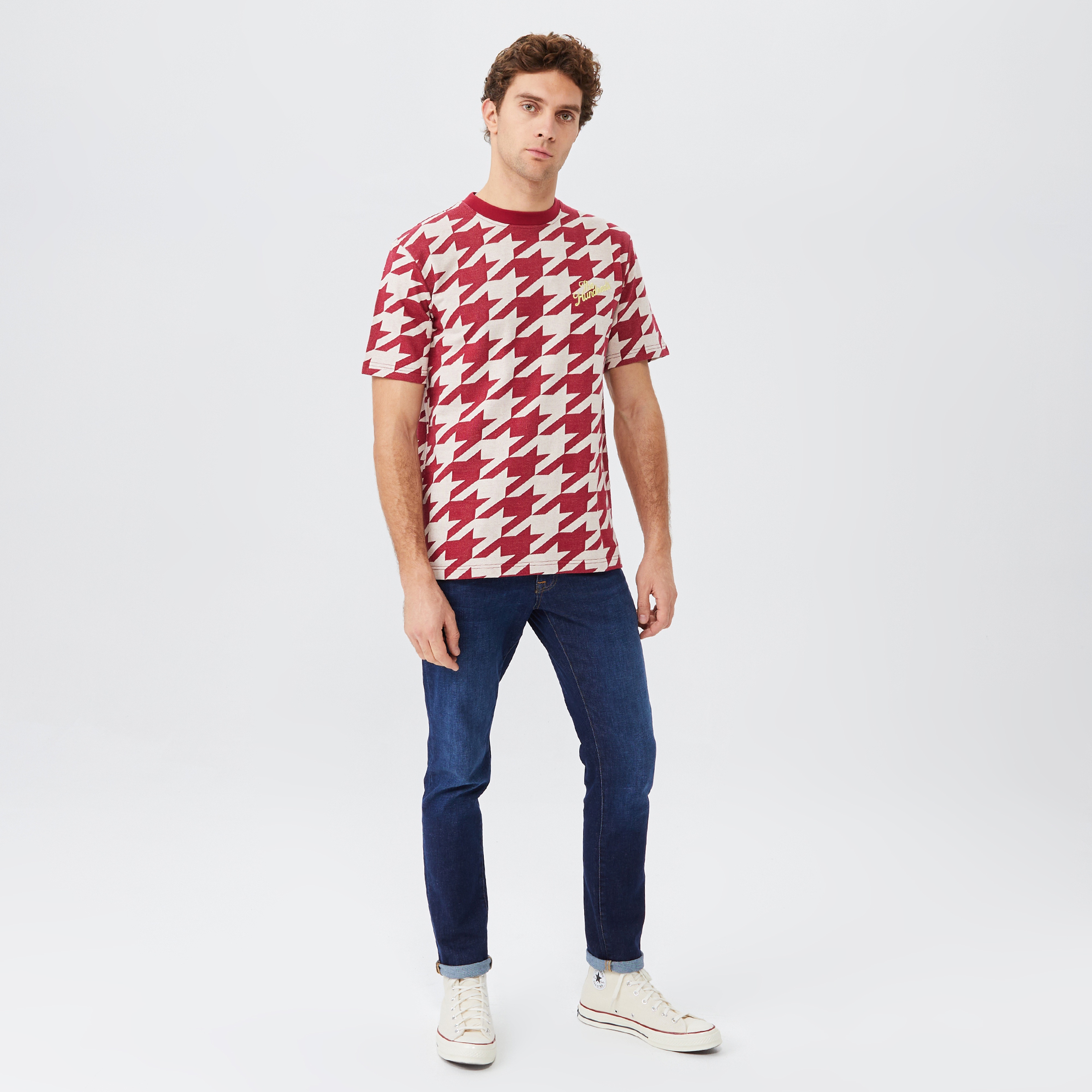 The Hundreds Hounds Erkek Bordo T-Shirt
