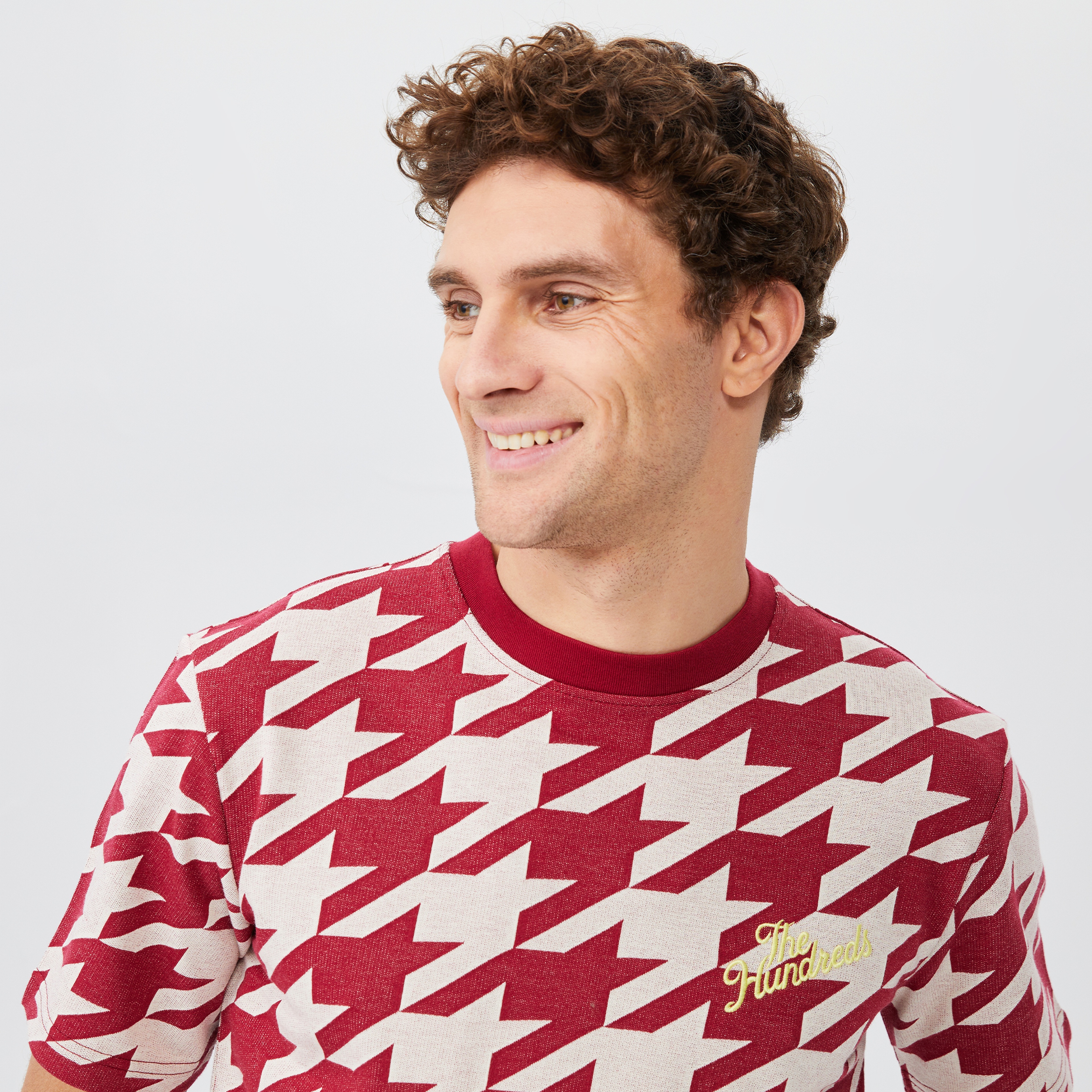 The Hundreds Hounds Erkek Bordo T-Shirt