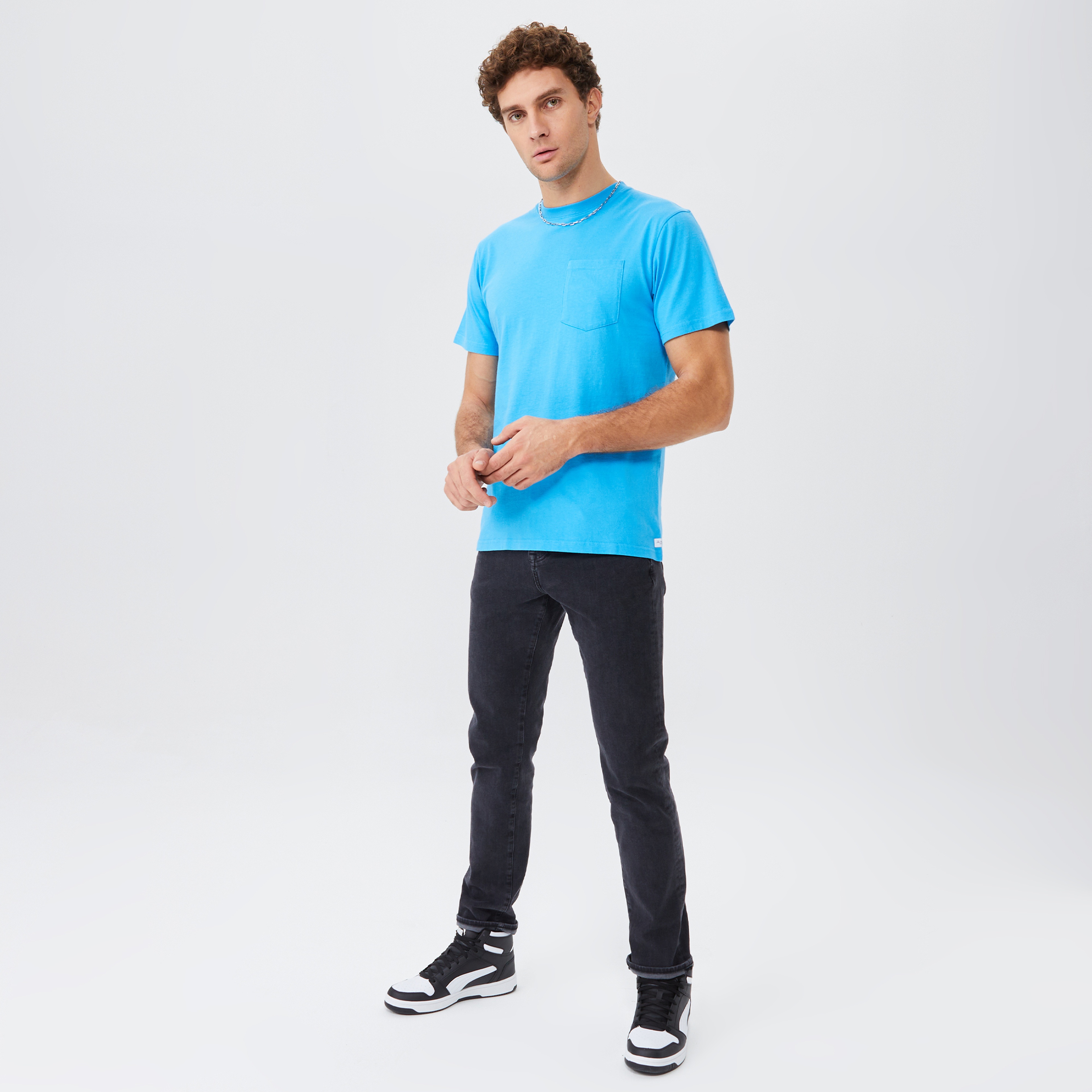 The Hundreds Perfect Pocket Erkek Mavi T-Shirt