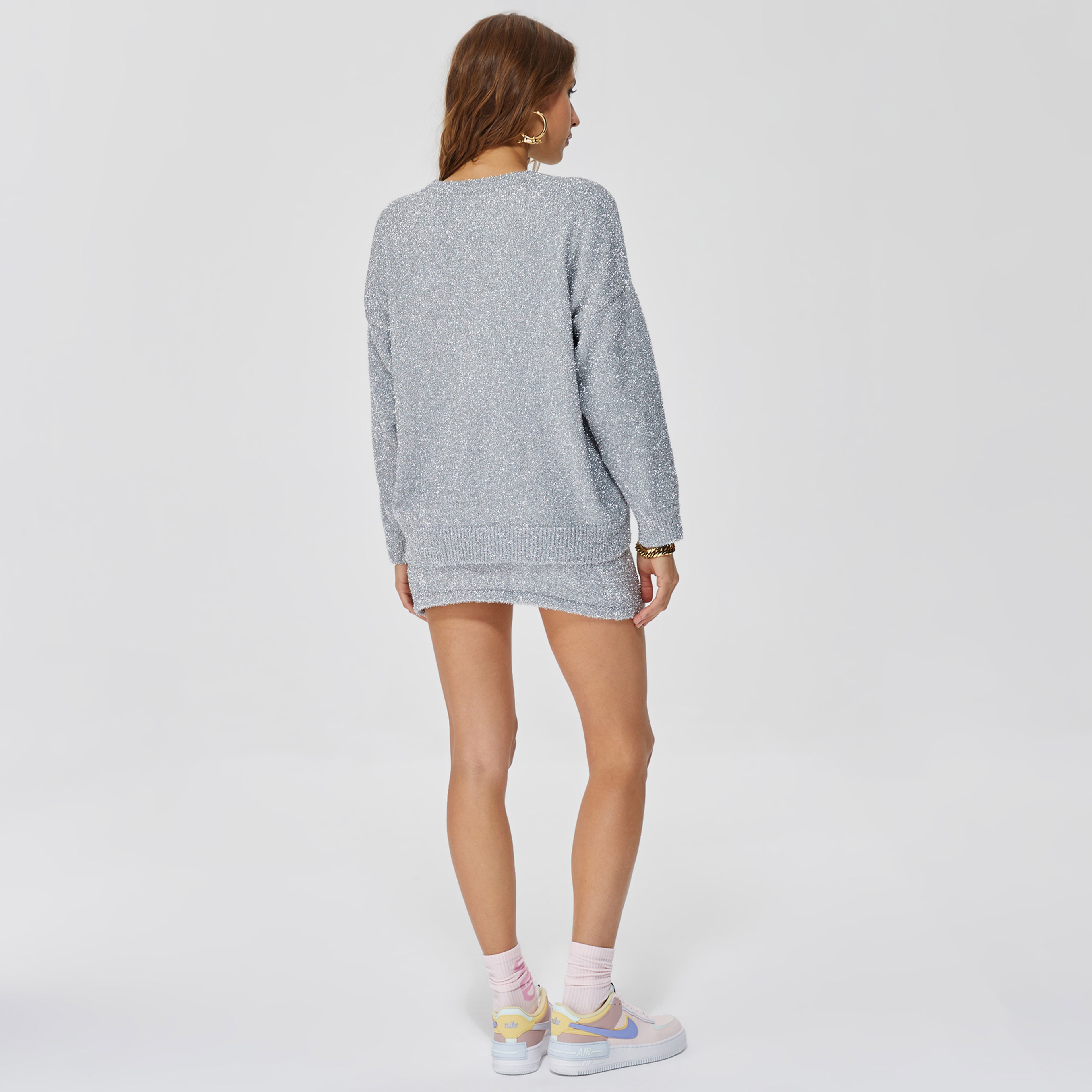 Ace Nayman Eliza Knitted Gri Kazak