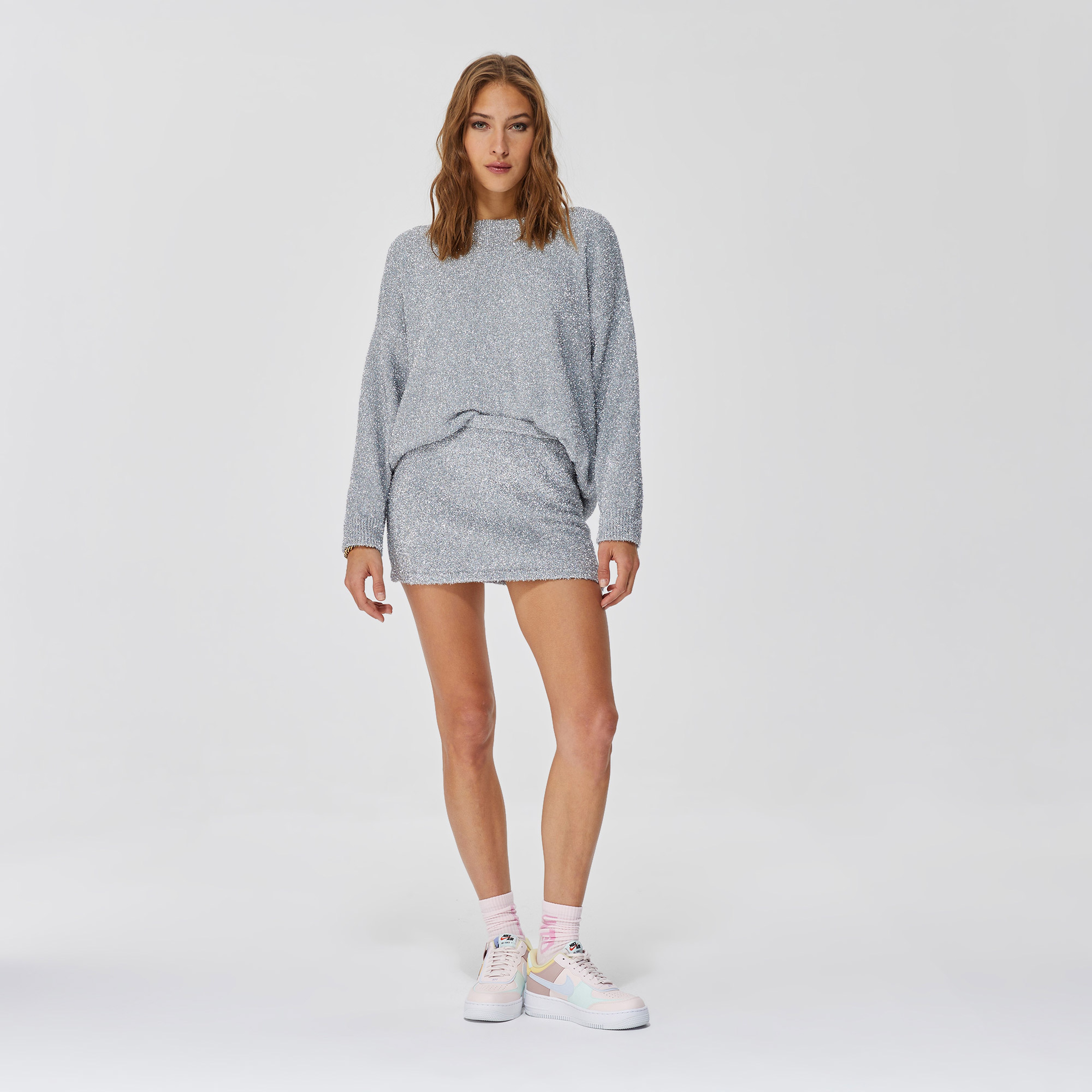 Ace Nayman Eliza Knitted Gri Kazak