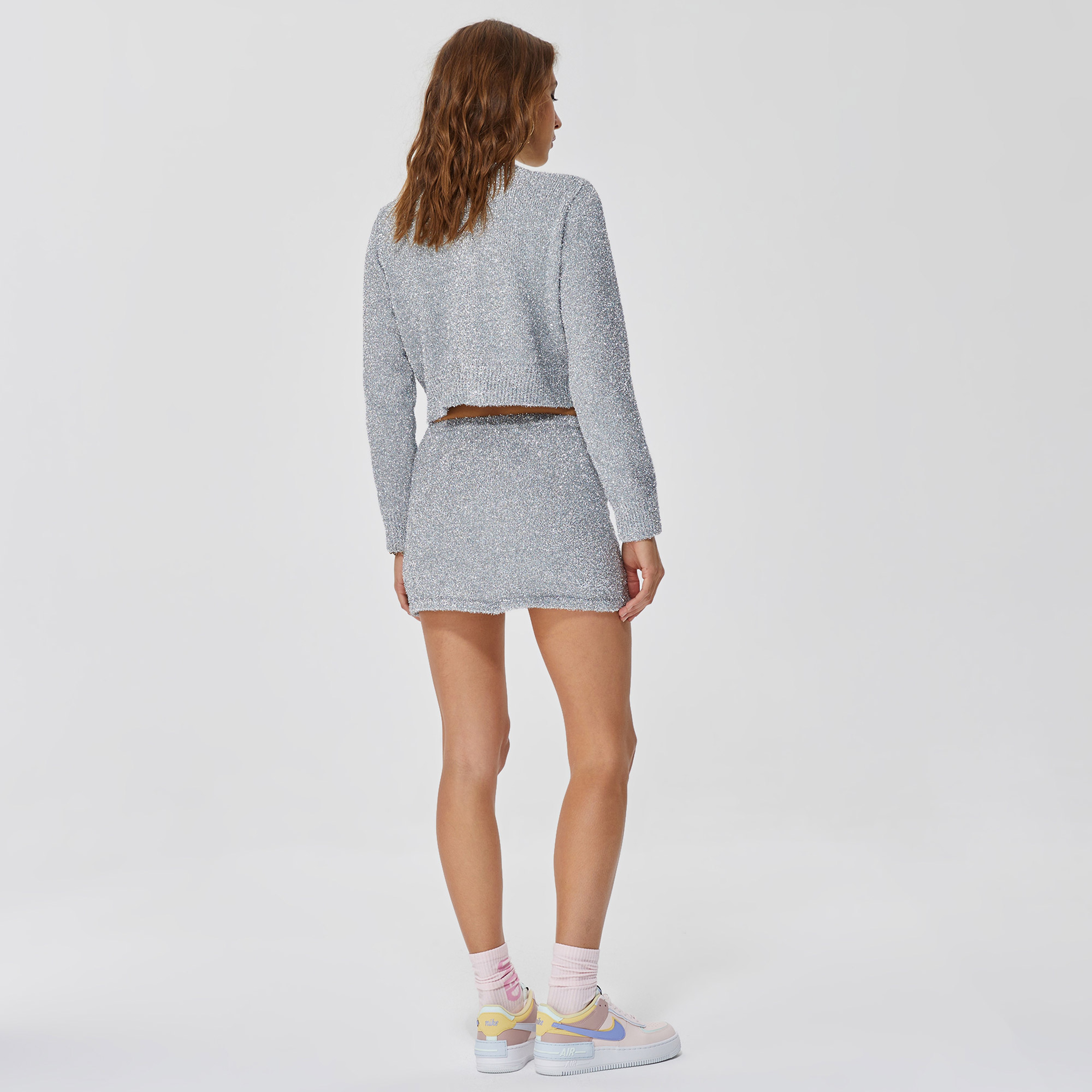 Ace Nayman Jade Knitted Gri Etek